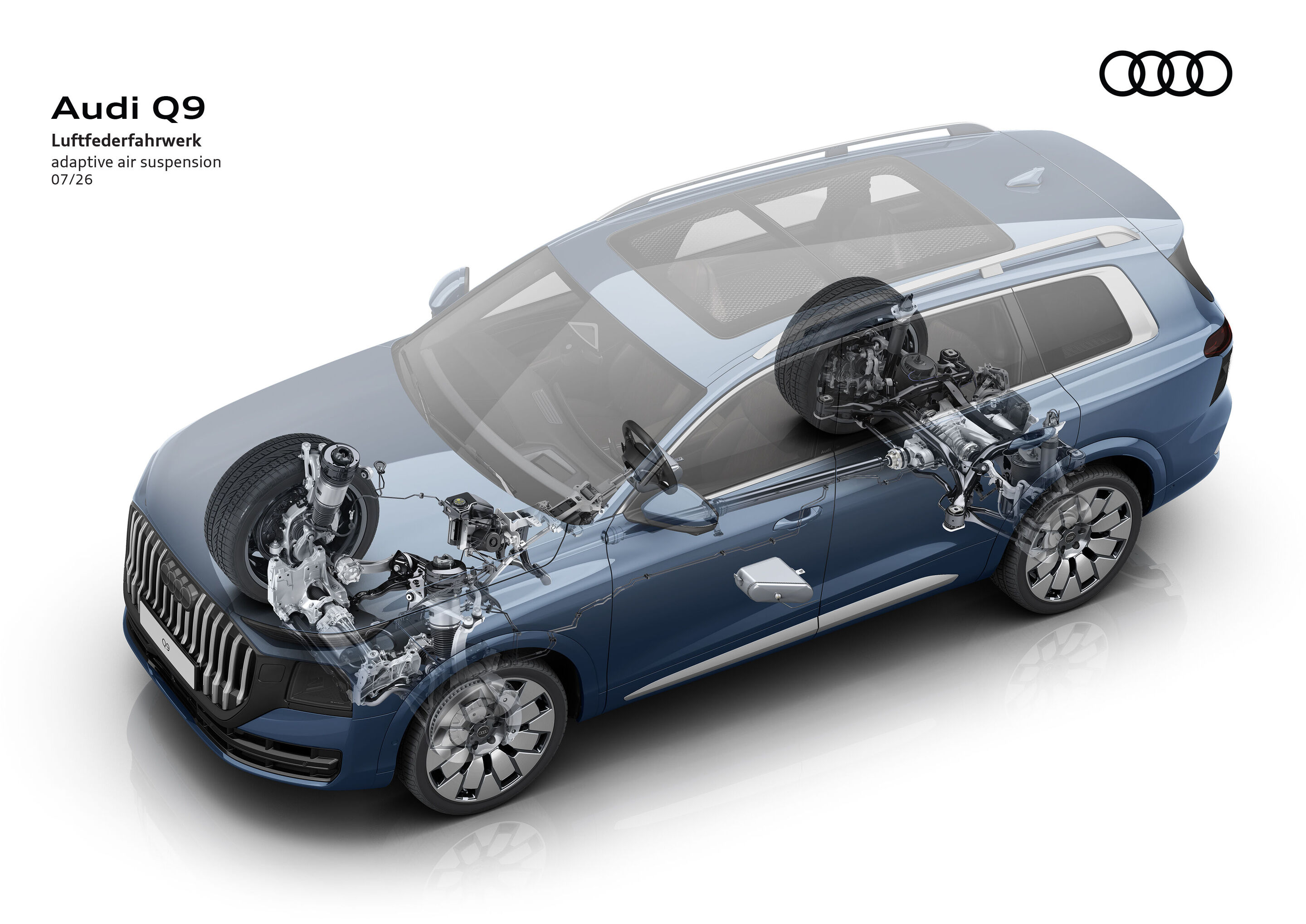 Illustration - Audi Q9 - Luftfederfahrwerk