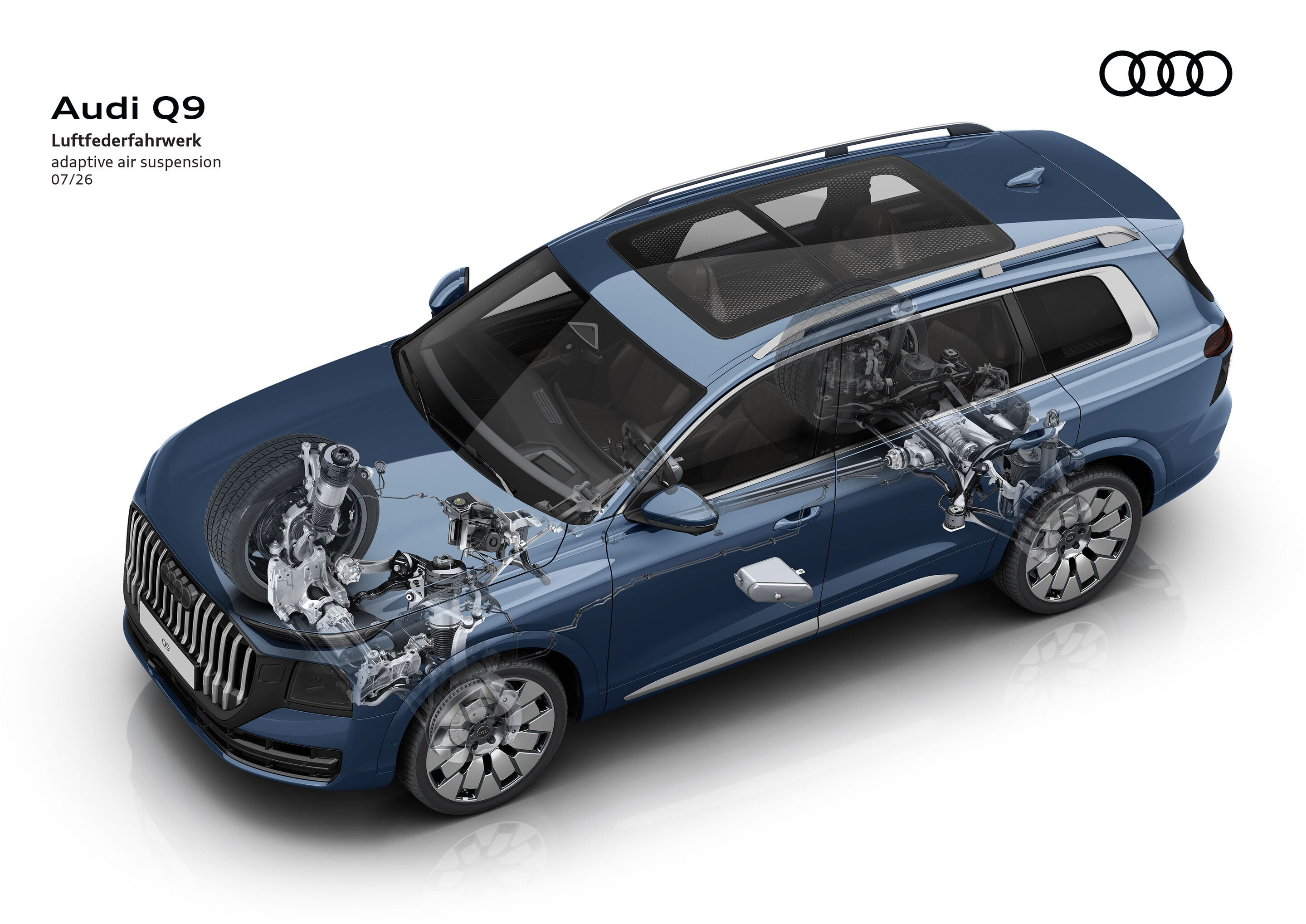 Illustration - Audi Q9 - Adaptive air suspension