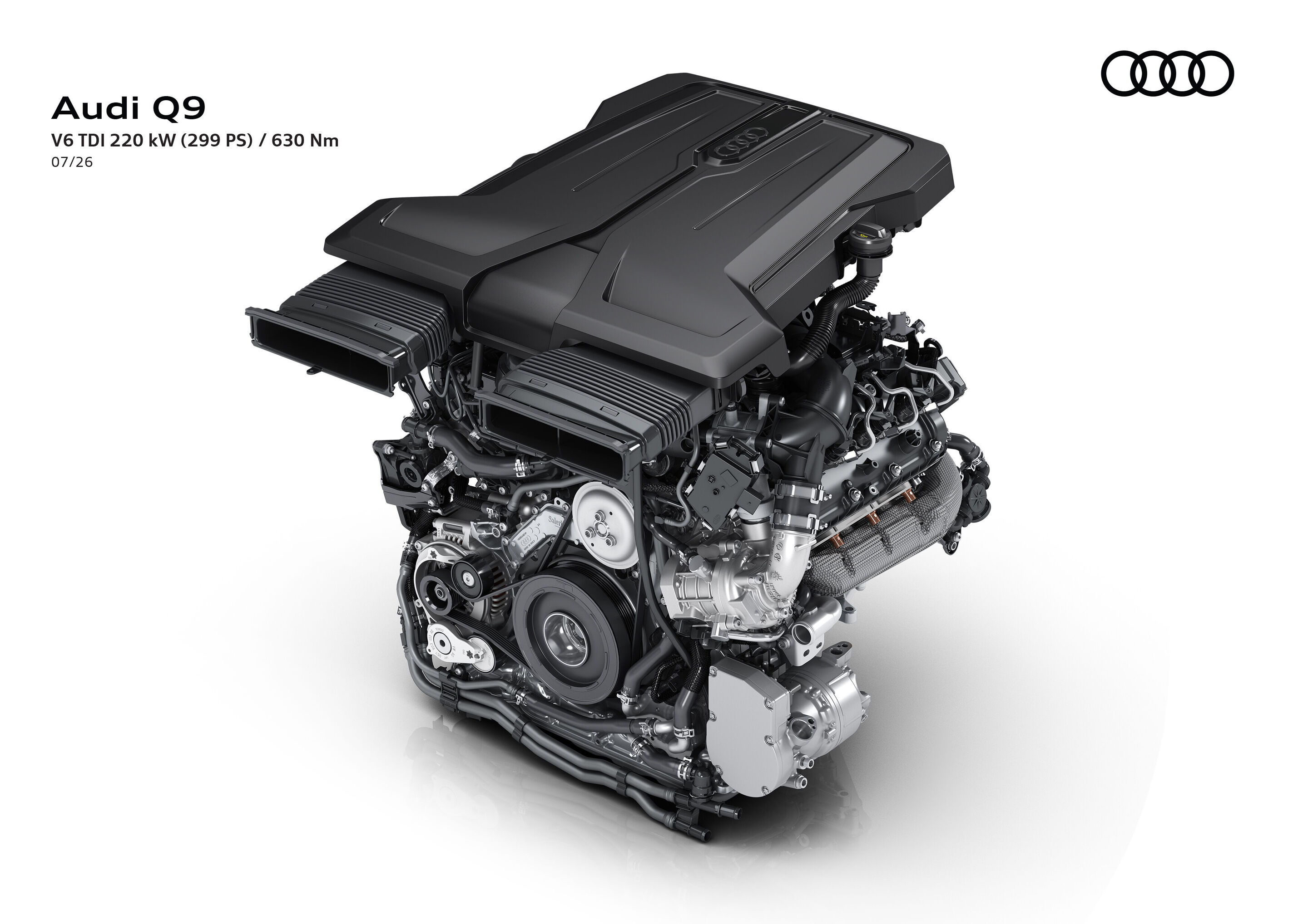 Illustration - Audi Q9 - V6 TDI 220 kW (299 PS) / 630 Nm