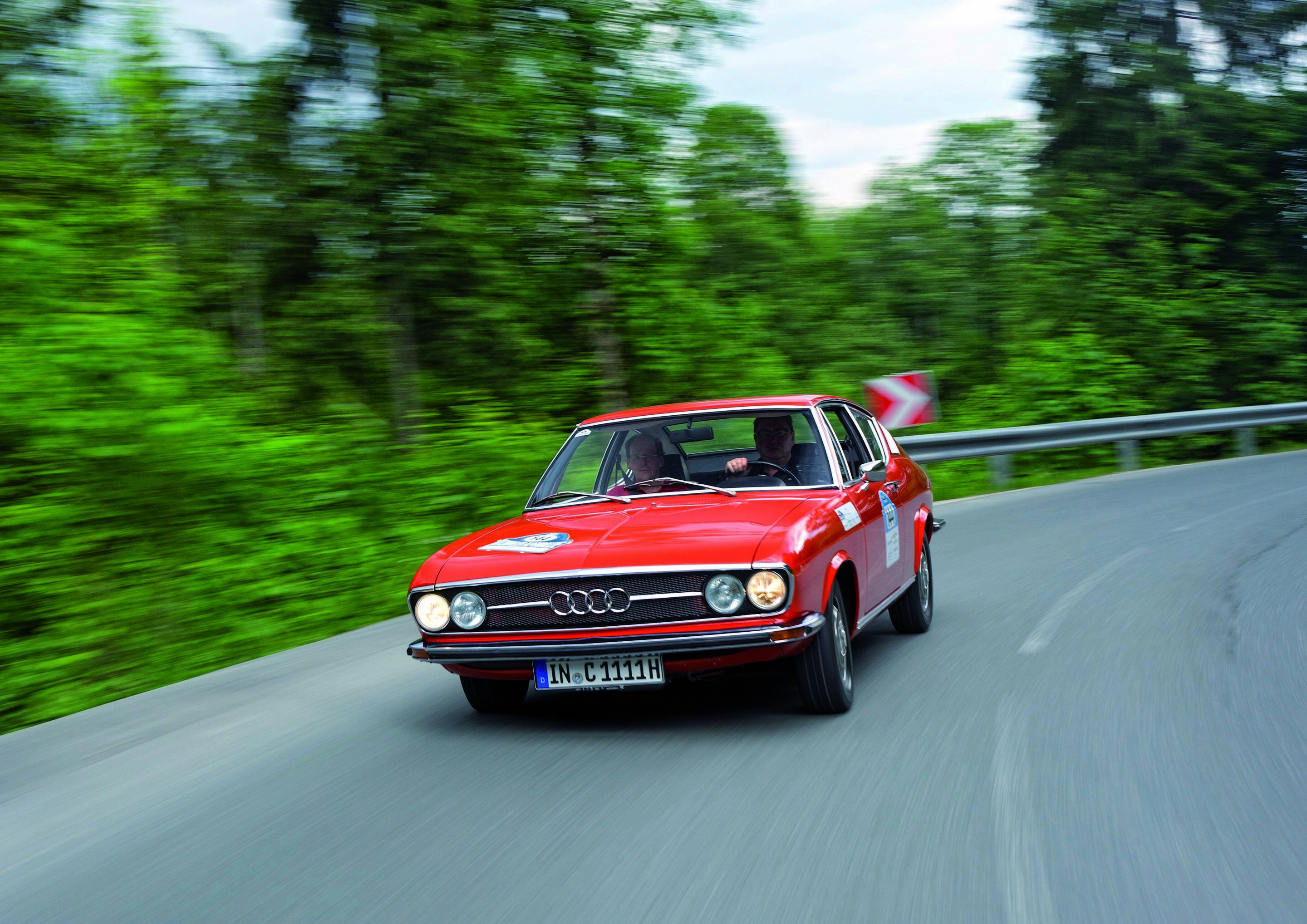 Completely new, the Bodensee Klassik: an Audi 100 Coupé S is also taking part on behalf of Audi Tradition.