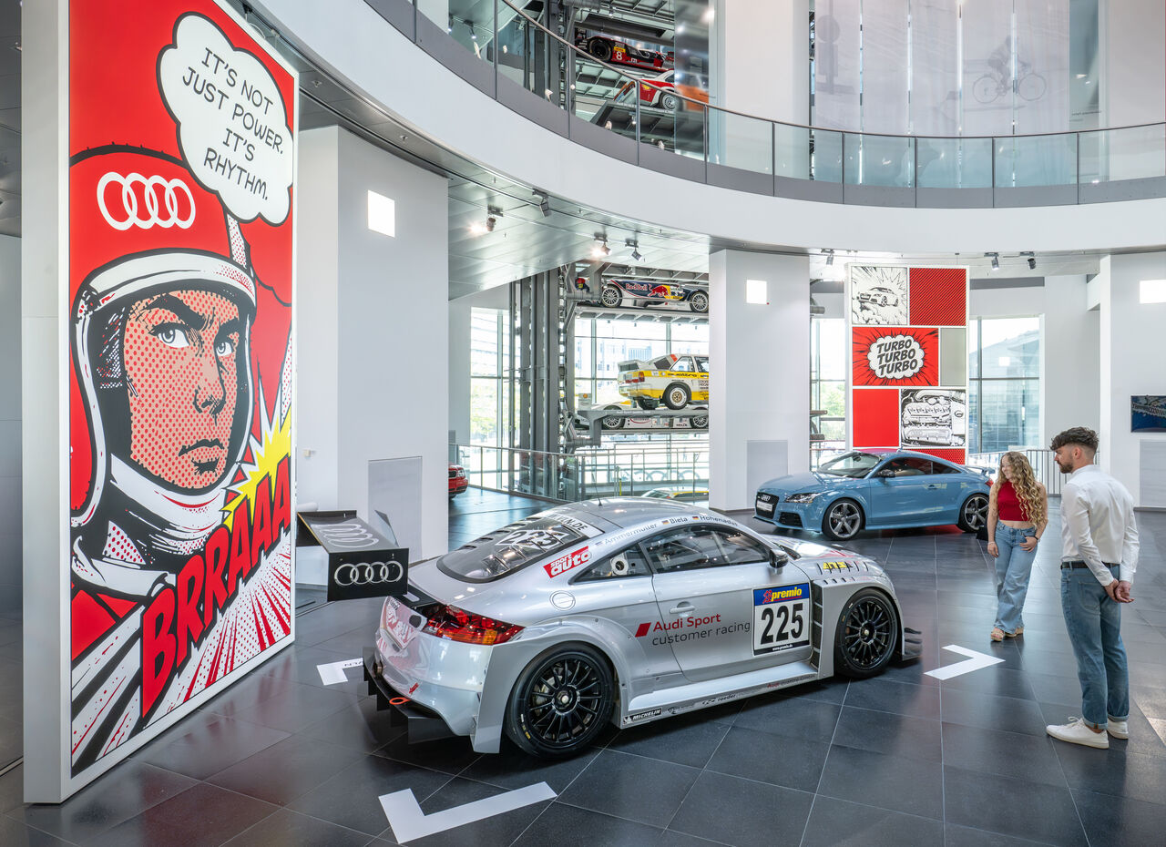 “1-2-4-5-3: 50 years of Audi five-cylinder engines” New special exhibition at the Audi museum mobile