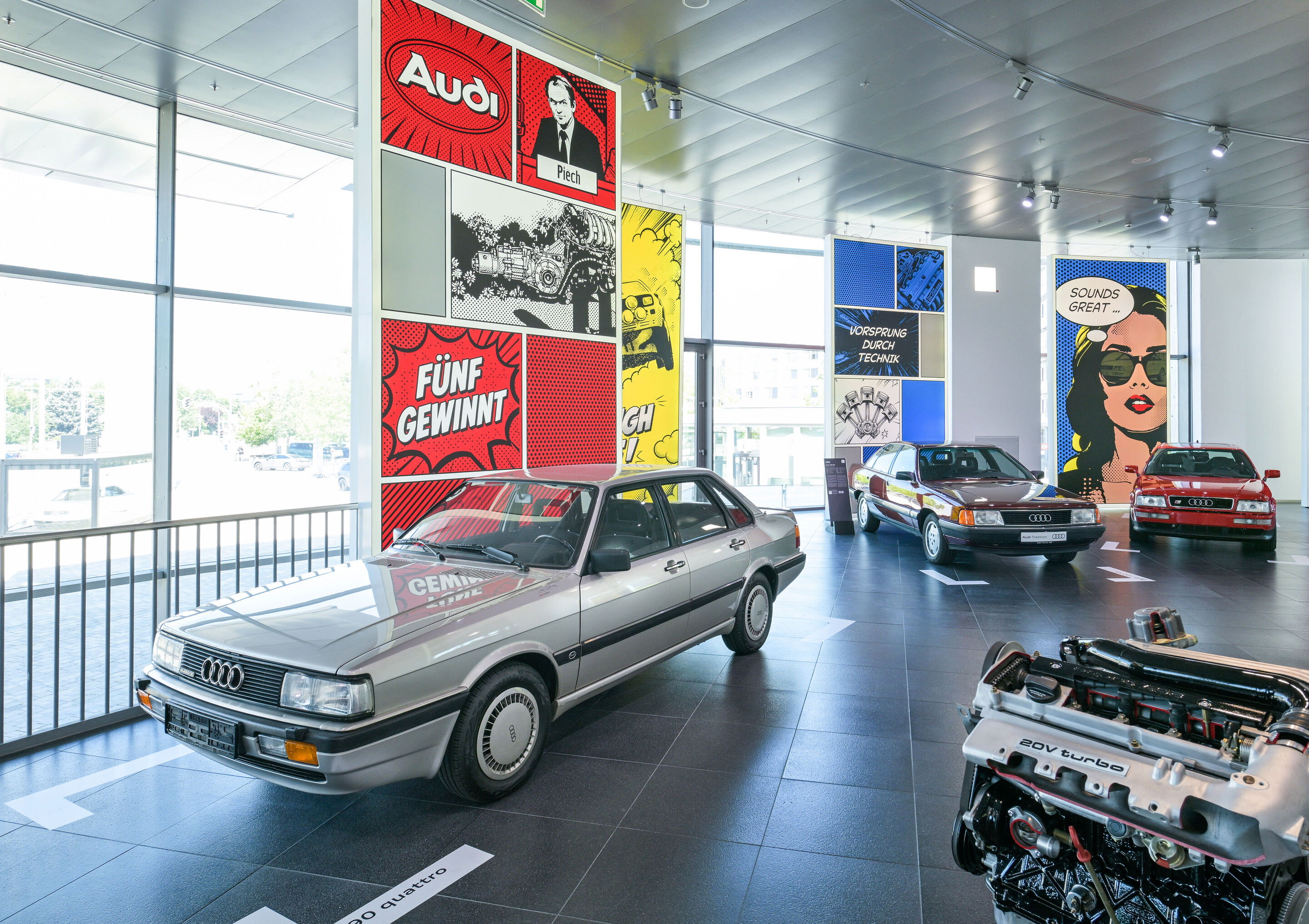 „1-2-4-5-3: 50 Jahre Audi Fünfzylindermotor“ Neue Sonderausstellung im Audi museum mobile - Die Fünfzylindermotoren von Audi haben die jüngere Geschichte der Marke mit den vier Ringen stark mitgeprägt. Audi Tradition feiert das Jubiläum des Kultmotors...