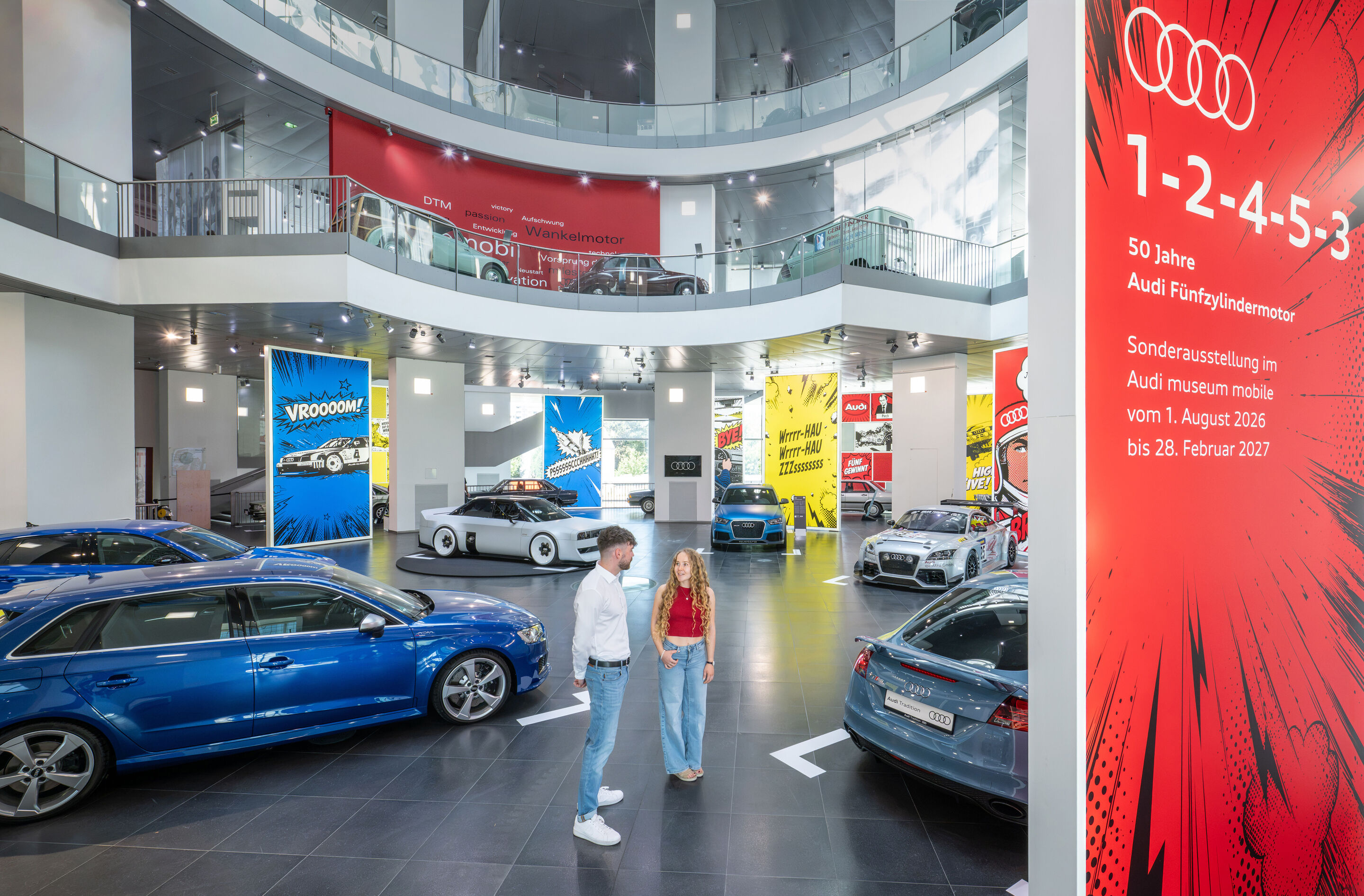 „1-2-4-5-3: 50 Jahre Audi Fünfzylindermotor“ Neue Sonderausstellung im Audi museum mobile - Die Fünfzylindermotoren von Audi haben die jüngere Geschichte der Marke mit den vier Ringen stark mitgeprägt. Audi Tradition feiert das Jubiläum des Kultmotors...