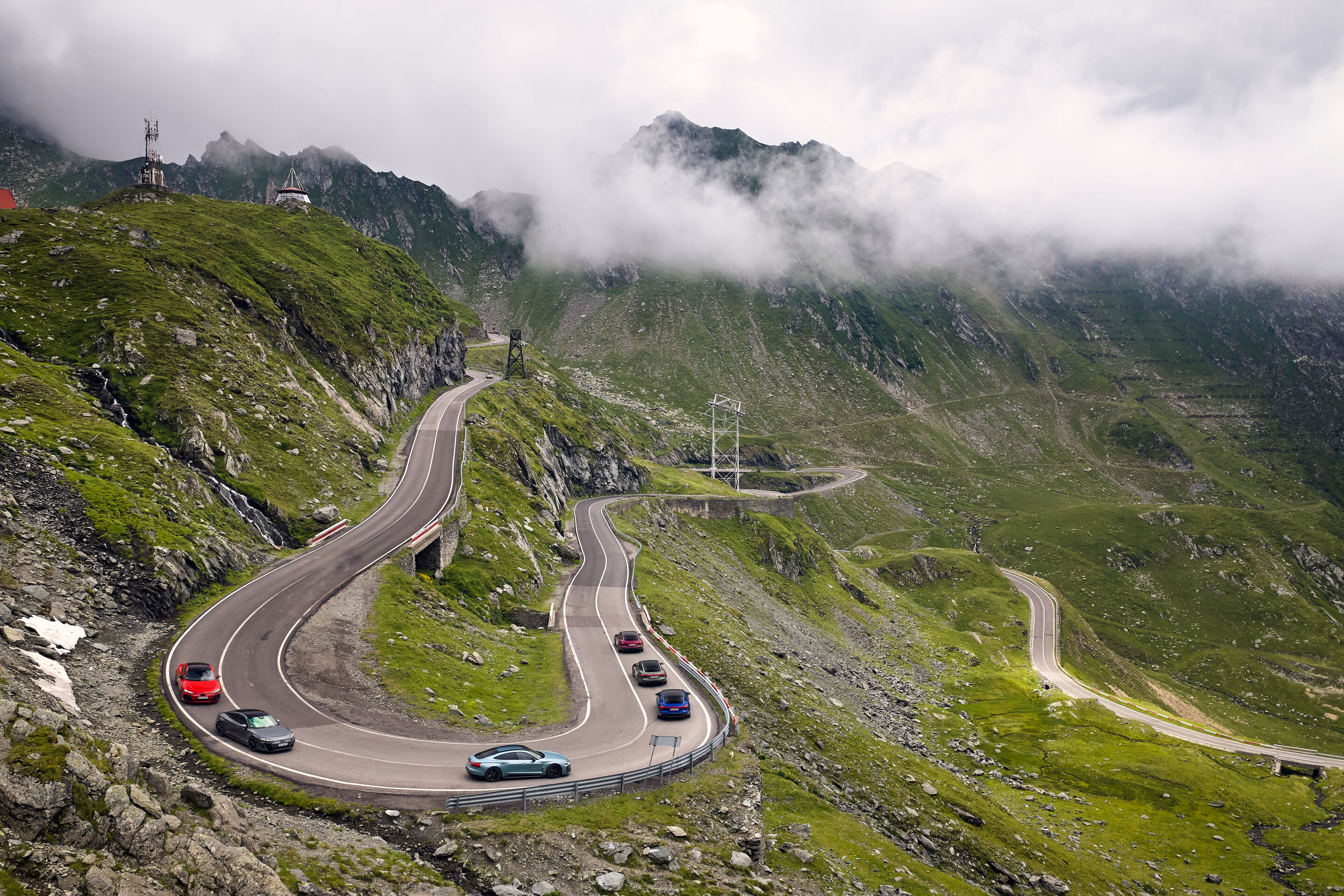 Electric Escape: Through the Carpathians in the Audi e-tron GT - The legendary switchbacks of the Transfăgărășan rank among Europe’s most impressive roads.