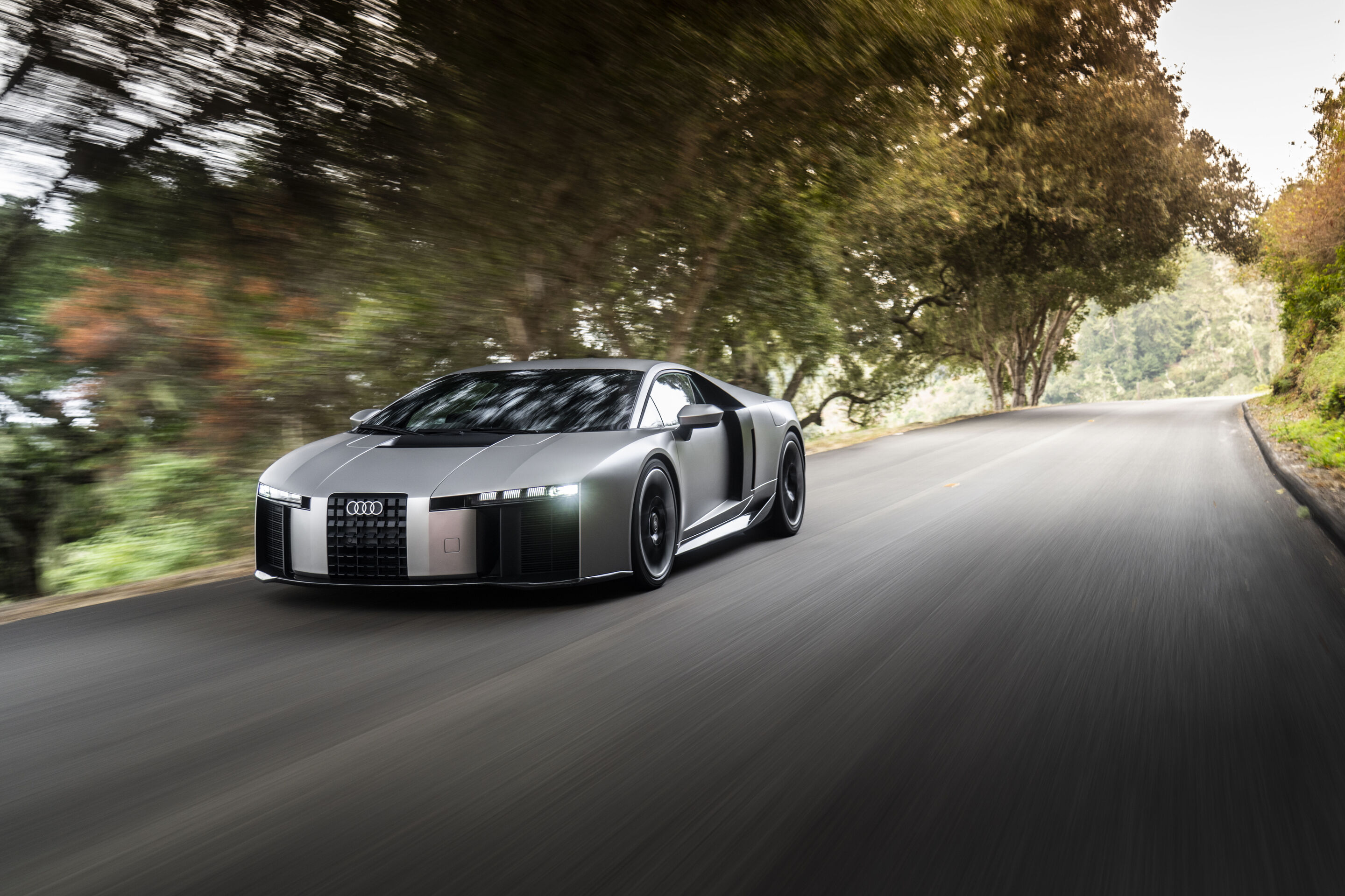 Audi Nuvolari in den USA - Outdoor-Fahraufnahme, Exterieur, Dreiviertelfrontansicht