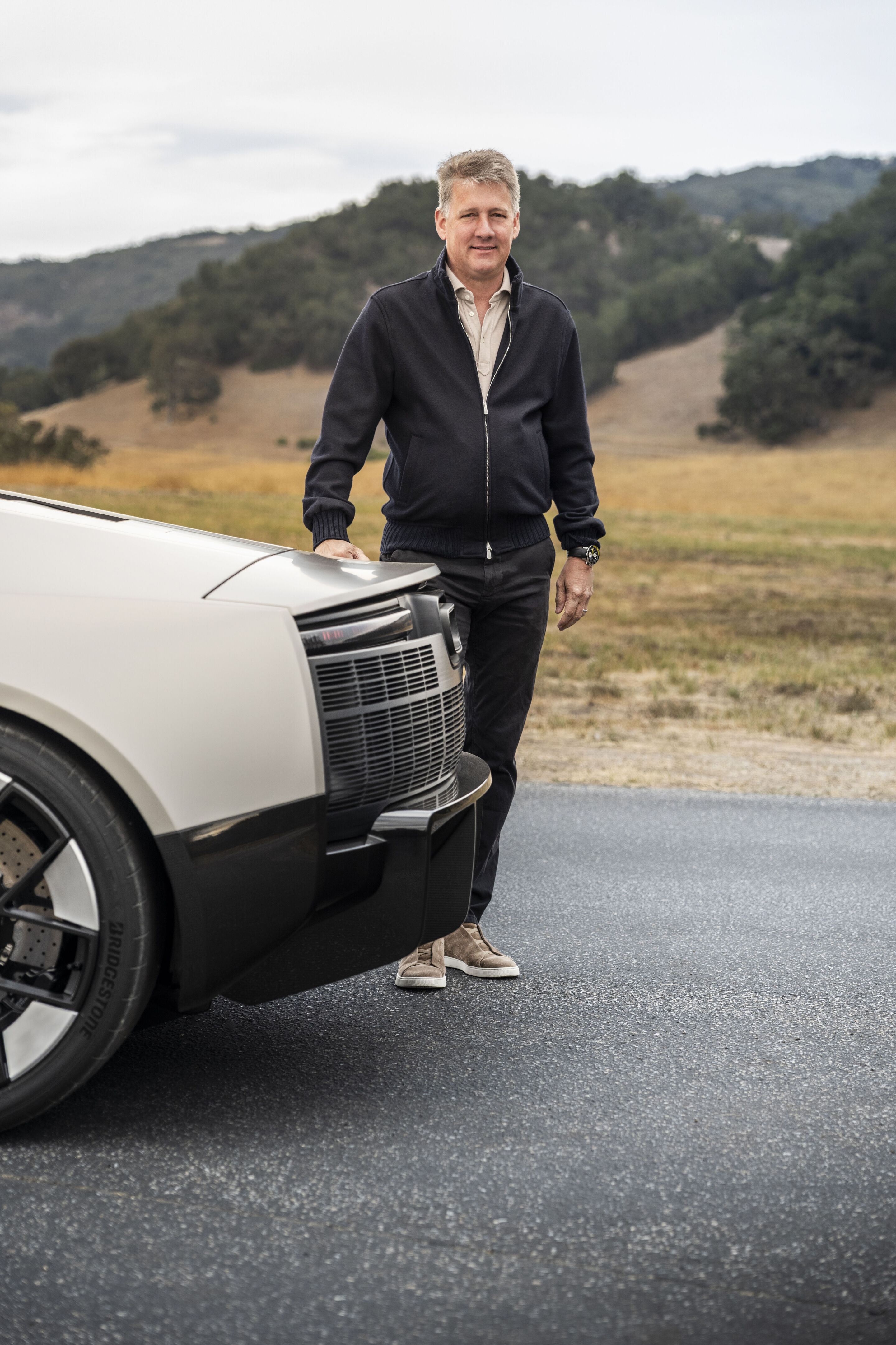 Audi Nuvolari in den USA - Audi CEO Gernot Döllner neben dem Audi Nuvolari