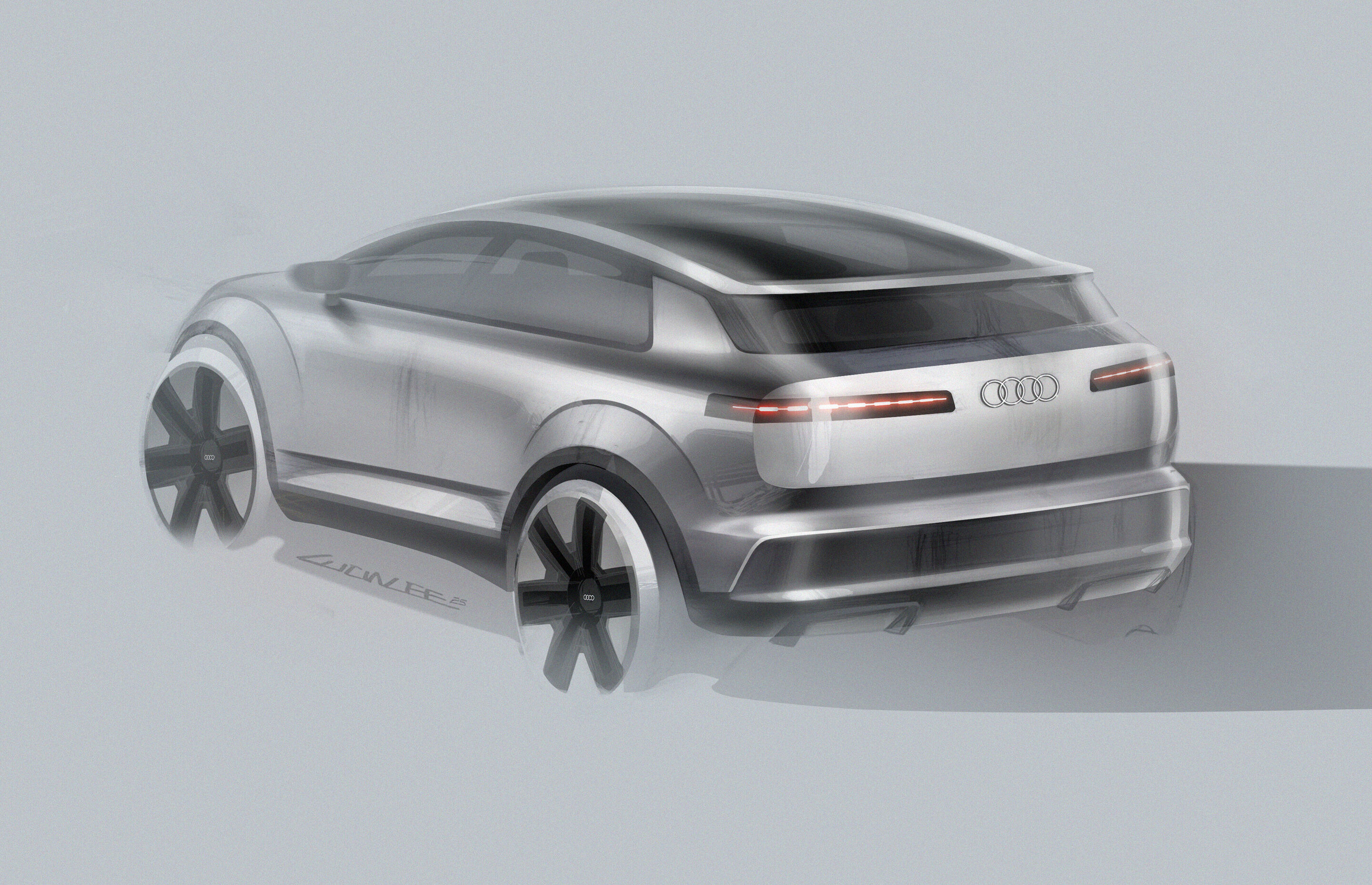 Skizze - Audi A2 e-tron - Design Skizze Exterieur