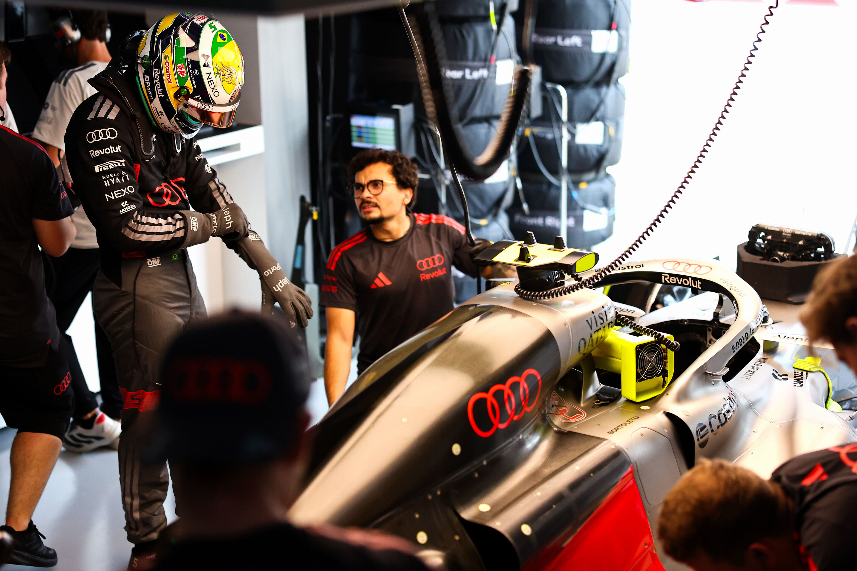 Audi Revolut F1 Team: Bahrain Grand Prix in Malaysia - Audi R26 #5, Gabriel Bortoleto