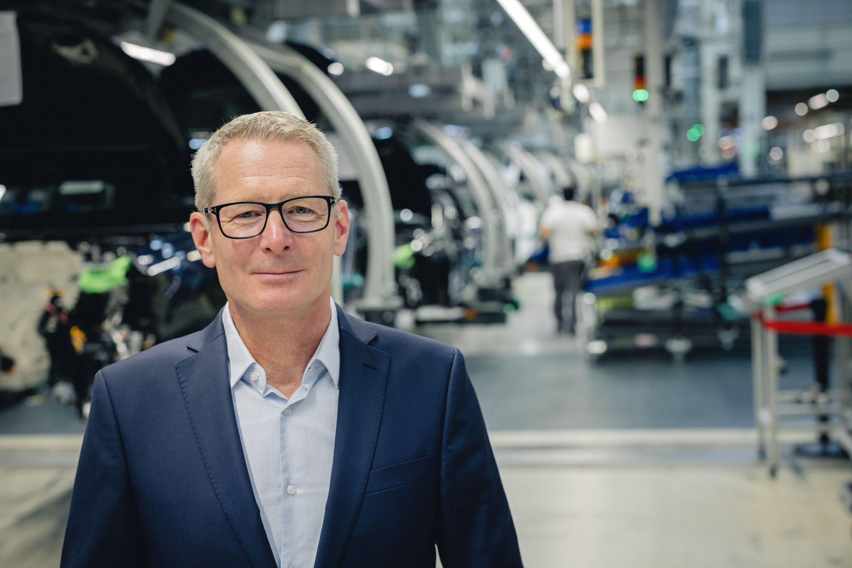 Thomas Bogus - Thomas Bogus (Werkleiter Audi Neckarsulm) in der Fahrzeugfertigung am Audi Standort Neckarsulm.