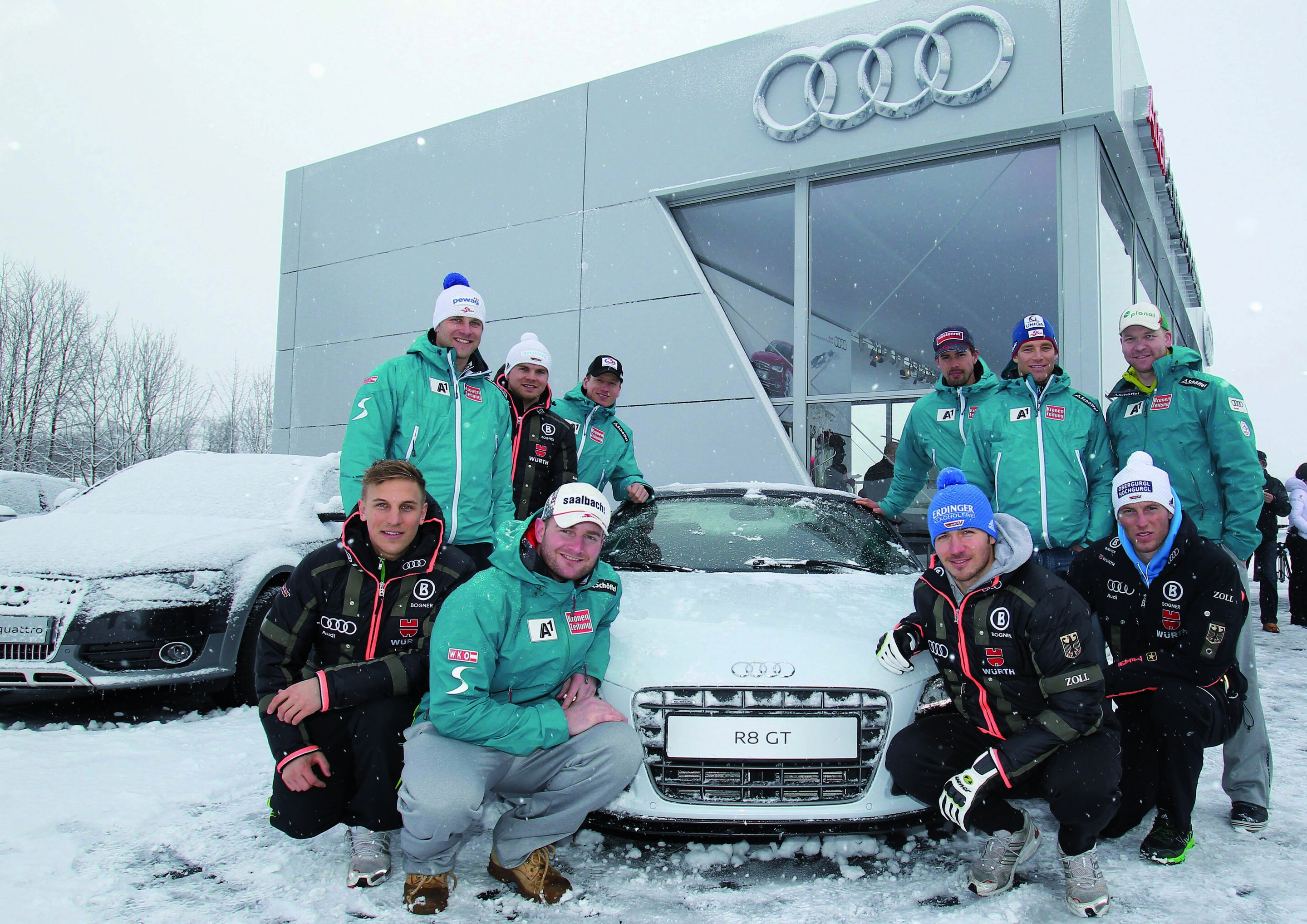 The Austrian and German team
