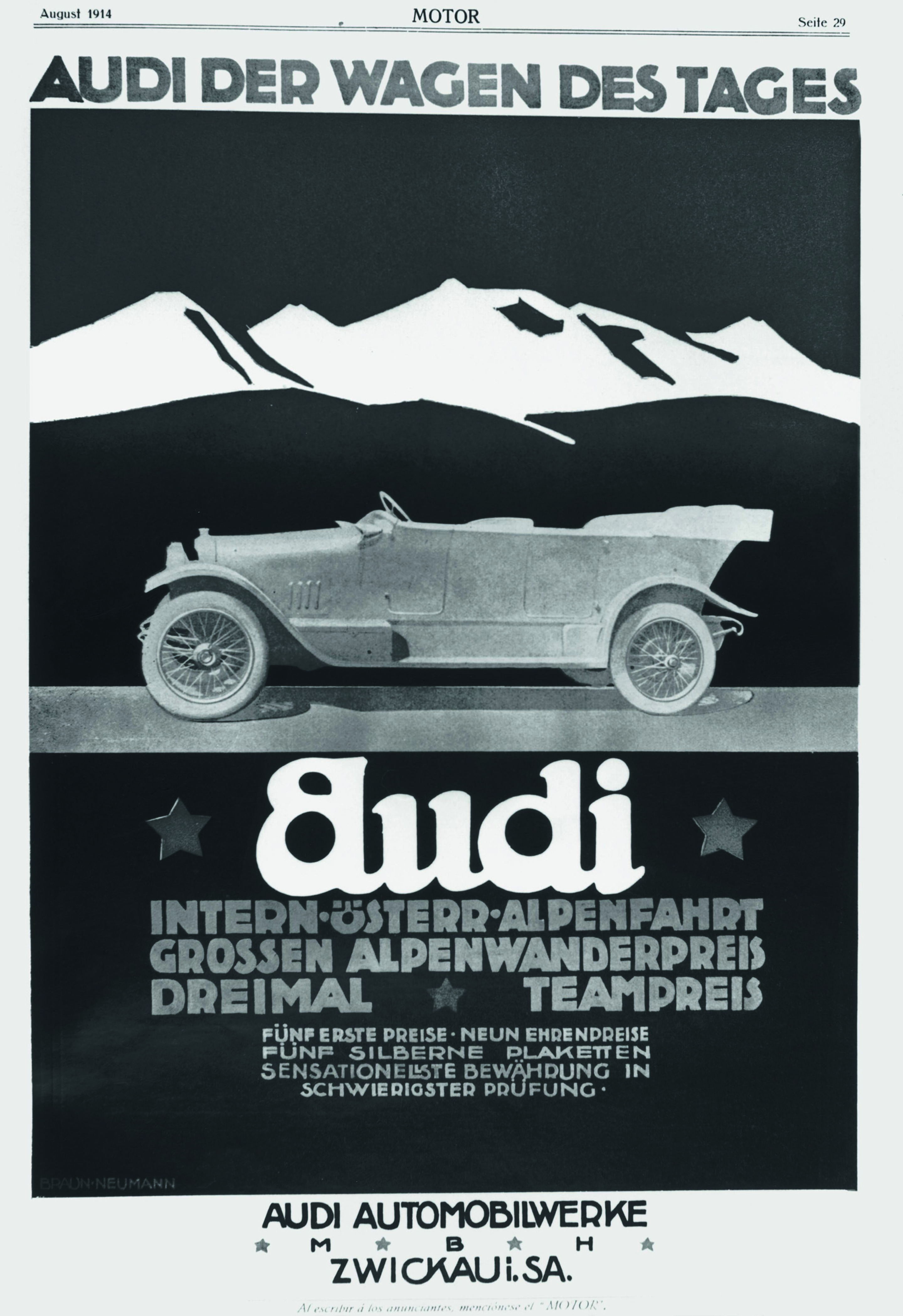 Anniversary magazine History - Car of the day - Audi used this to advertise its great rallying successes