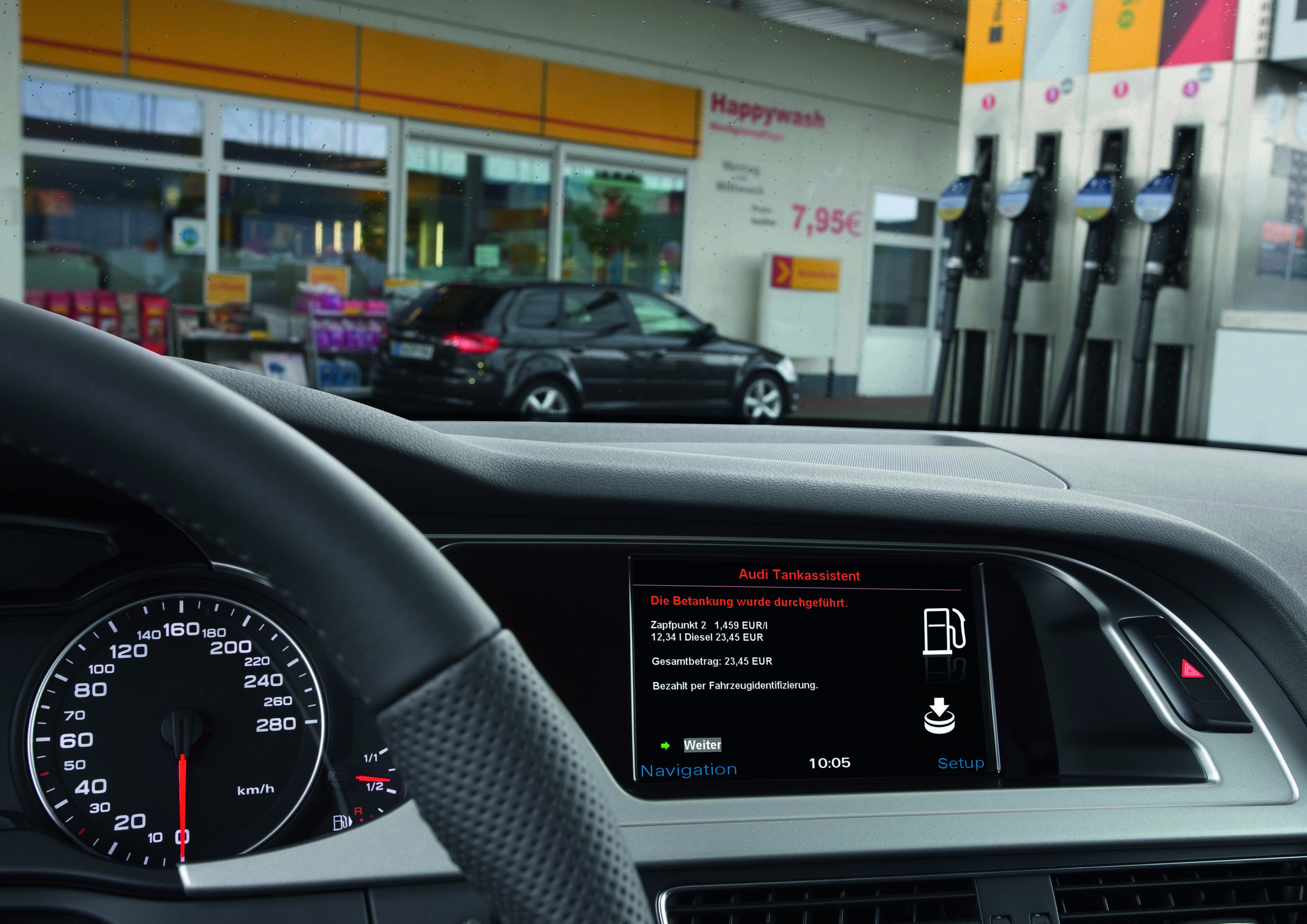 Efficient urban driving – the Audi travolution project - travolution - Filling station assistant
