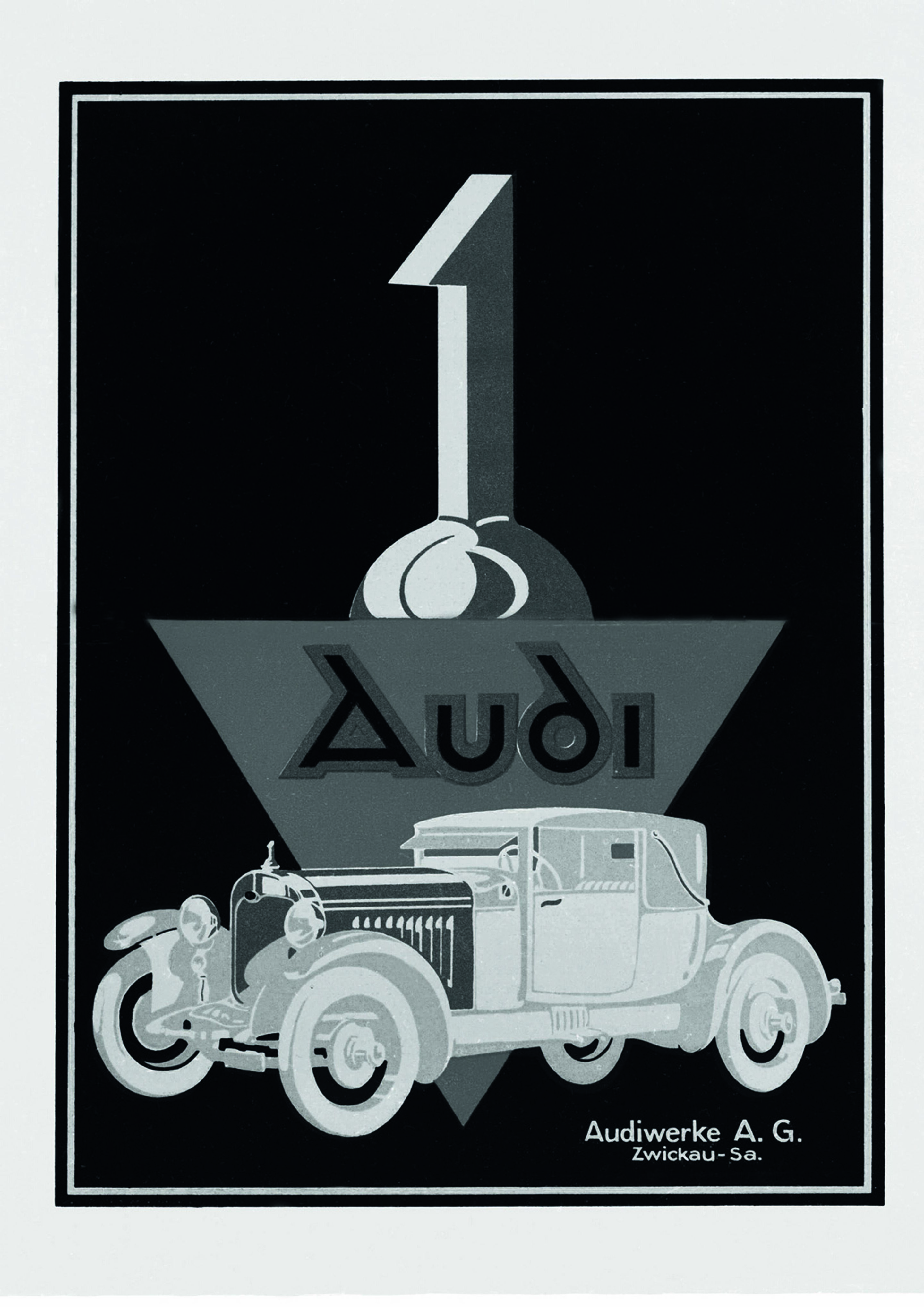 Jubiläumsmagazin Historie - Die Eins symbolisierte ab 1923 den Führungsanspruch von Audi