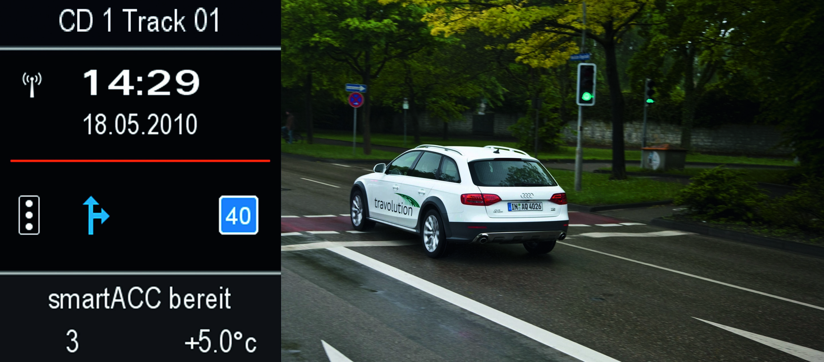 Illustration - Efficient urban driving – the Audi travolution project