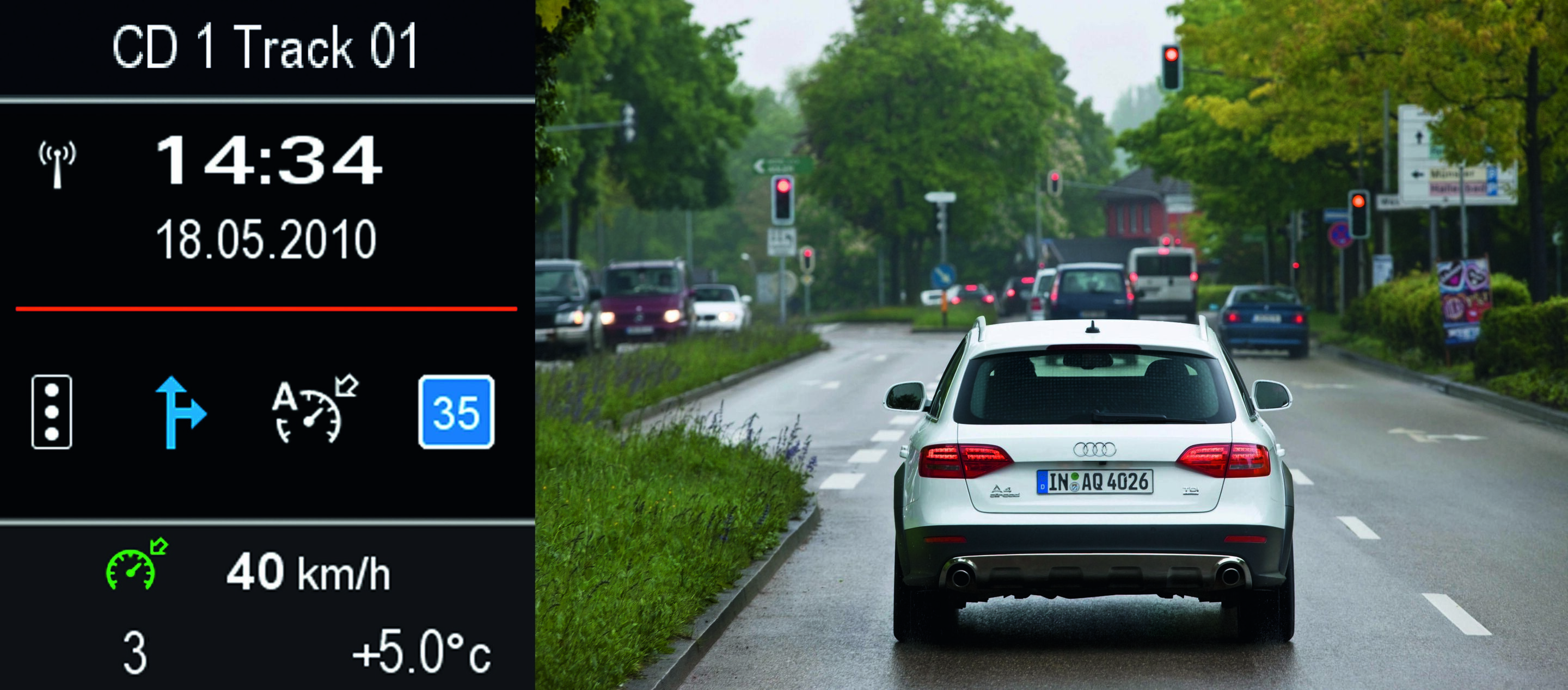 Illustration - Efficient urban driving – the Audi travolution project - travolution - smart adaptive cruise control (smartACC)