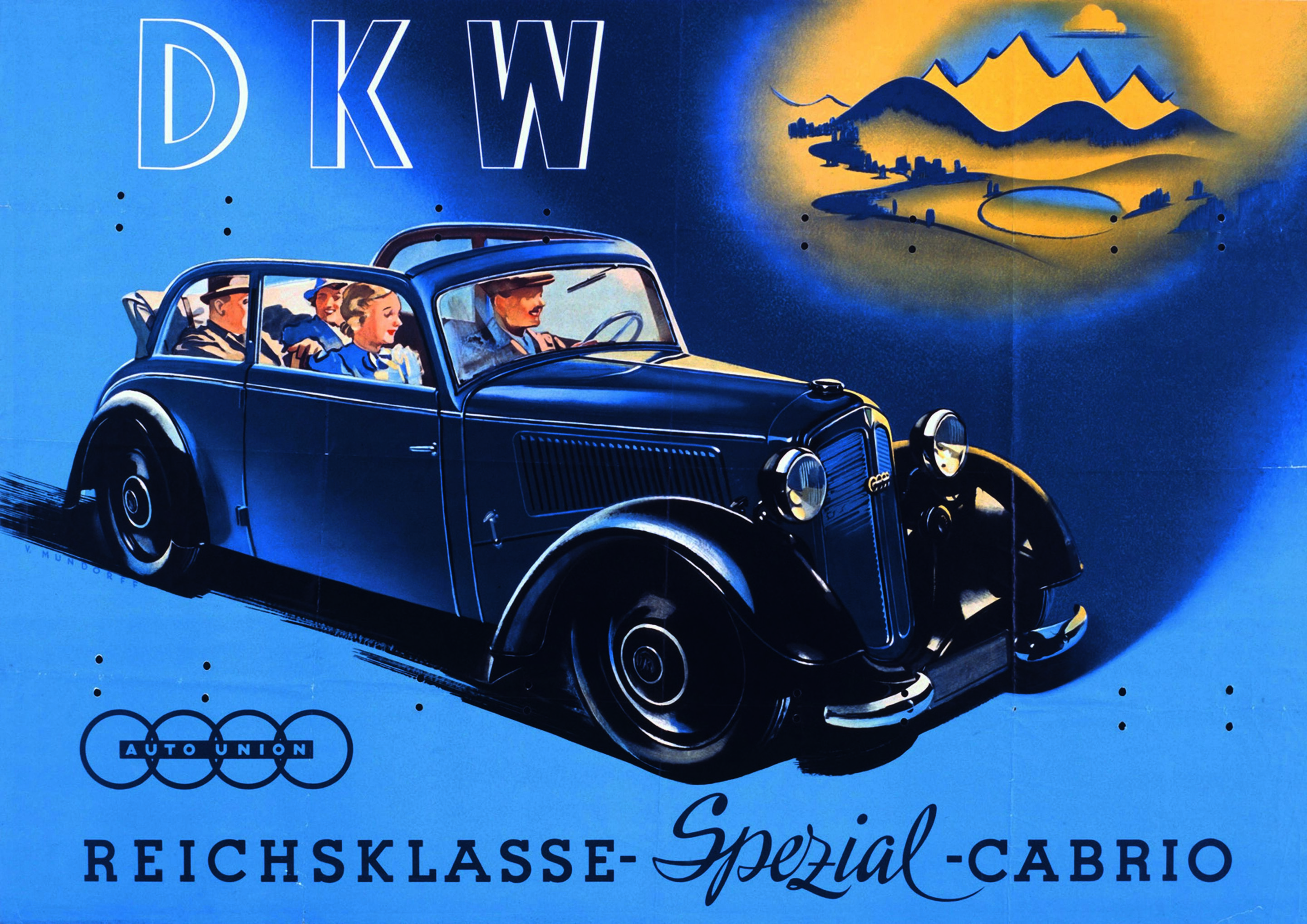 Anniversary magazine History - DKW - the Reichsklasse entry model had to make do with 18hp