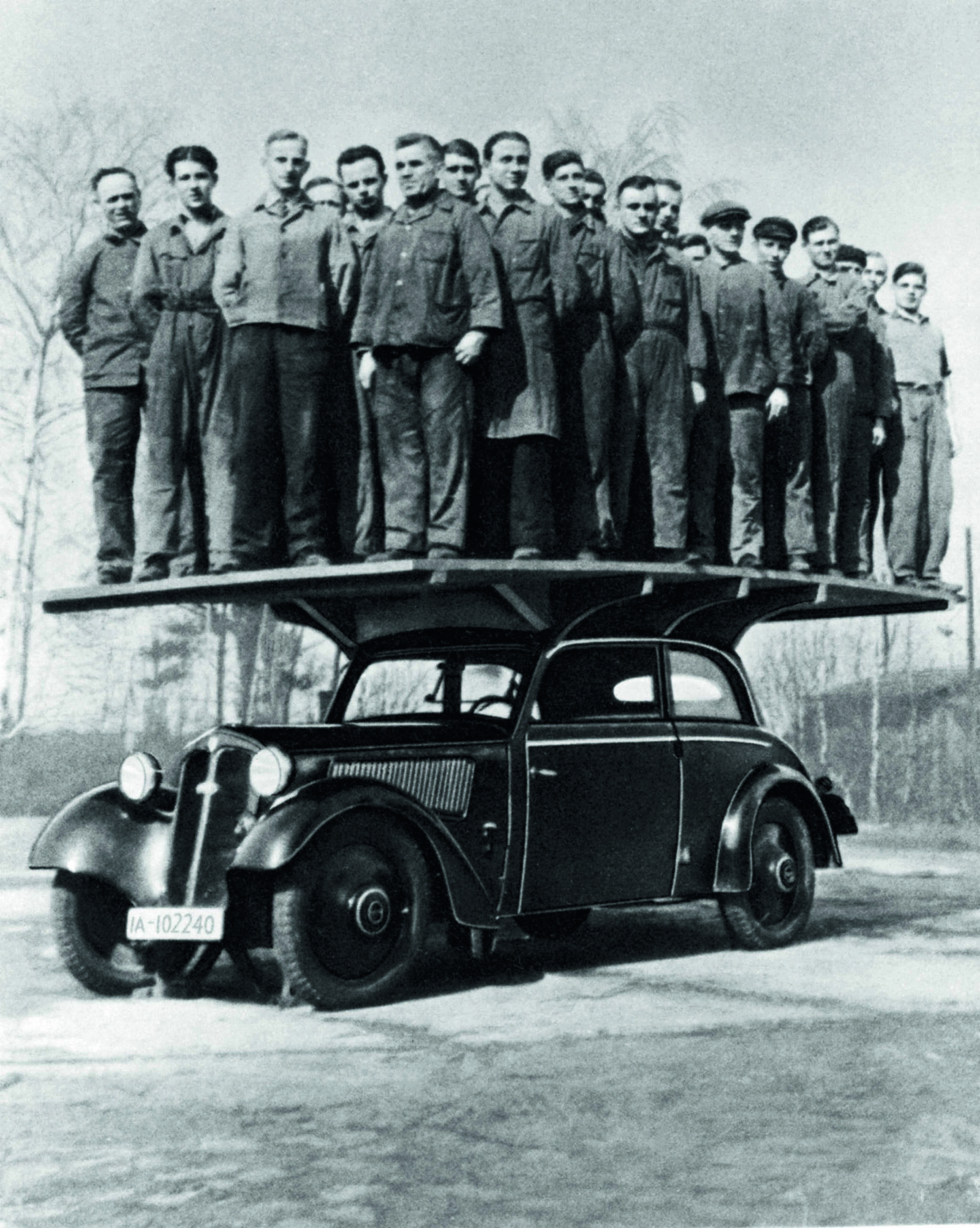 Jubiläumsmagazin Historie - Auto Union - Zentrale Versuchsanstalt Chemnitz: Belastungstest eines DKW