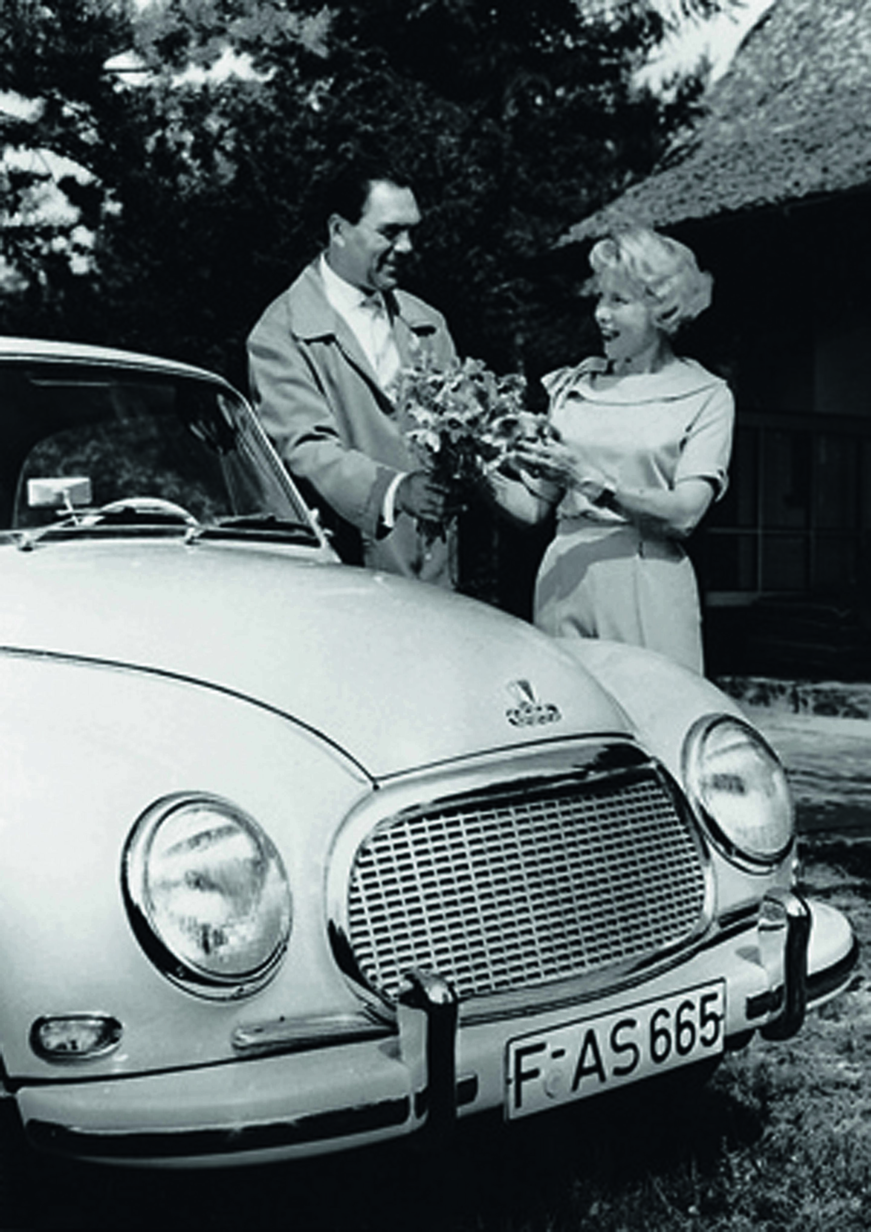 Jubiläumsmagazin Historie - Werbung in den 50er Jahren: Box-Idol Max Schmeling und ein DKW F93 Coupé