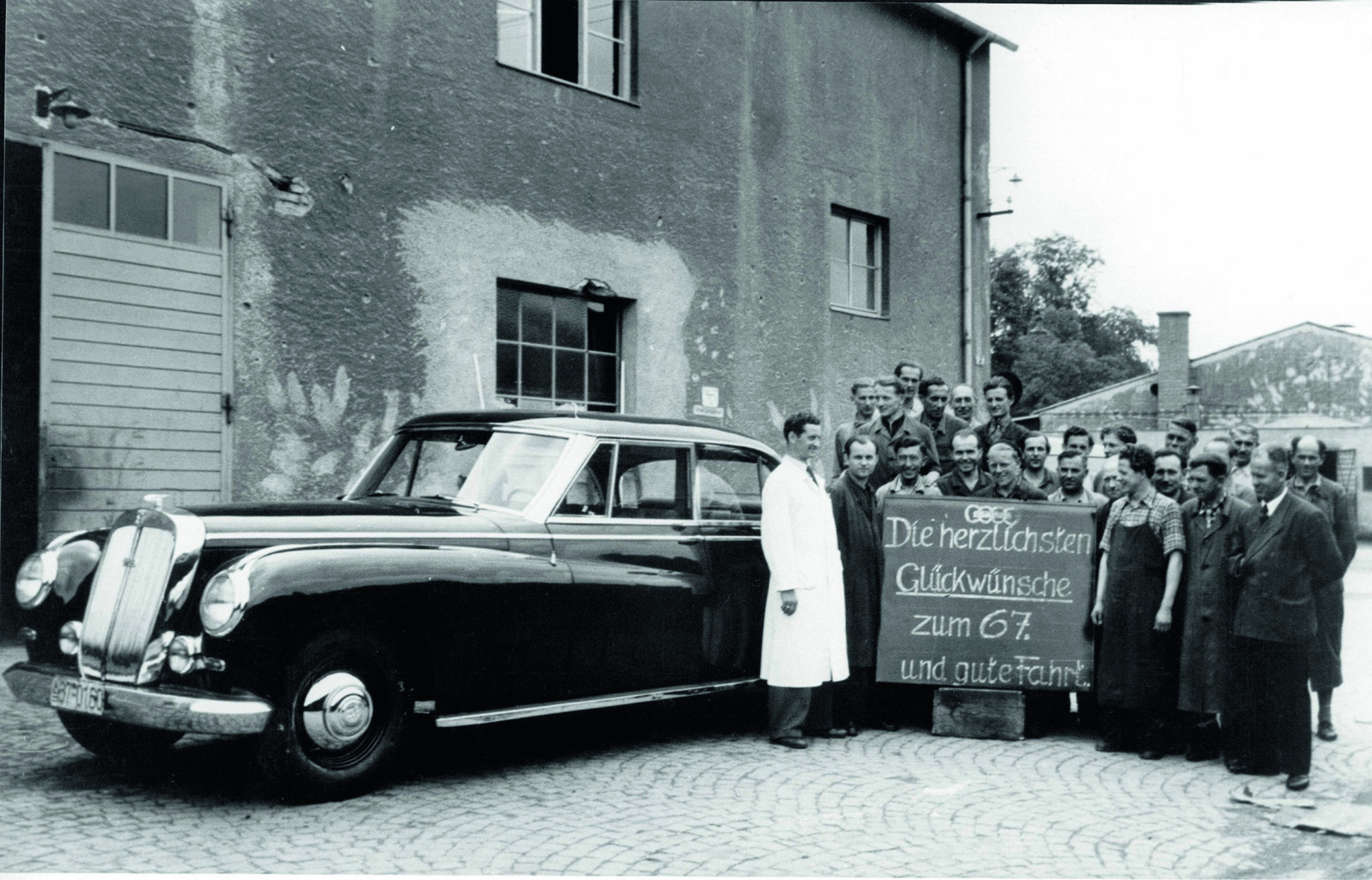 Jubiläumsmagazin Historie - Der letzte Horch 1953: Einzelstück für Geschäftsführer Dr. Bruhn