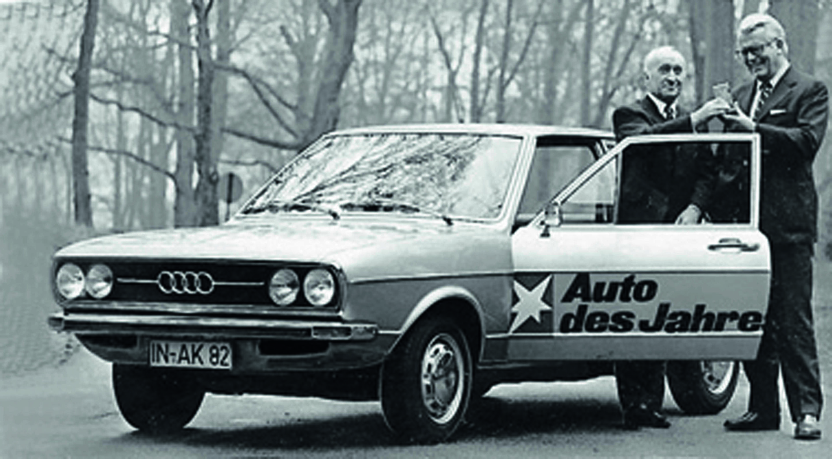Jubiläumsmagazin Historie - Der Audi 80 gewann 1972 die Auszeichnung "Auto des Jahres"