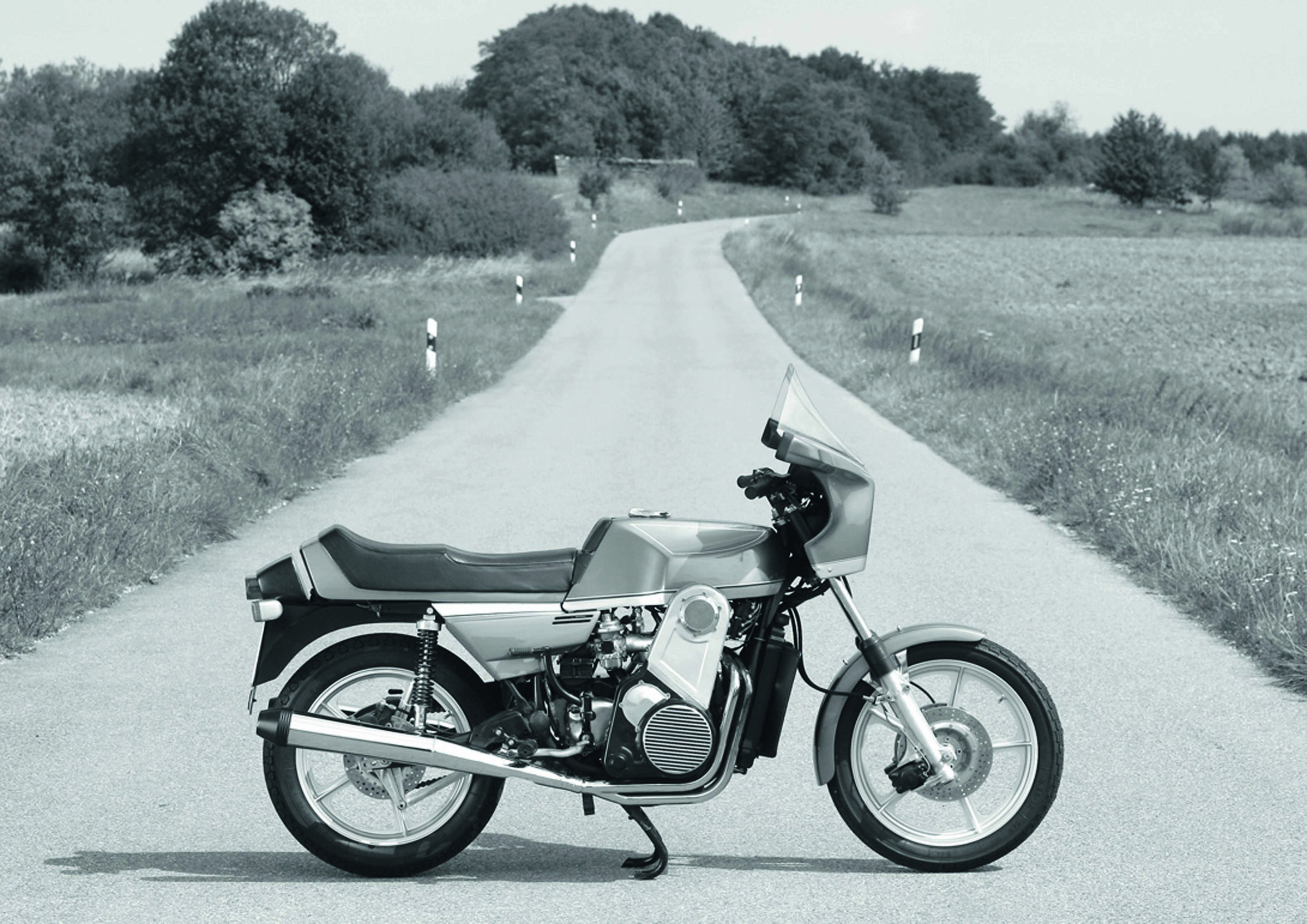 Anniversary magazine History - Audi motorcycle prototype with 1.1 litre engine and up to 110 hp