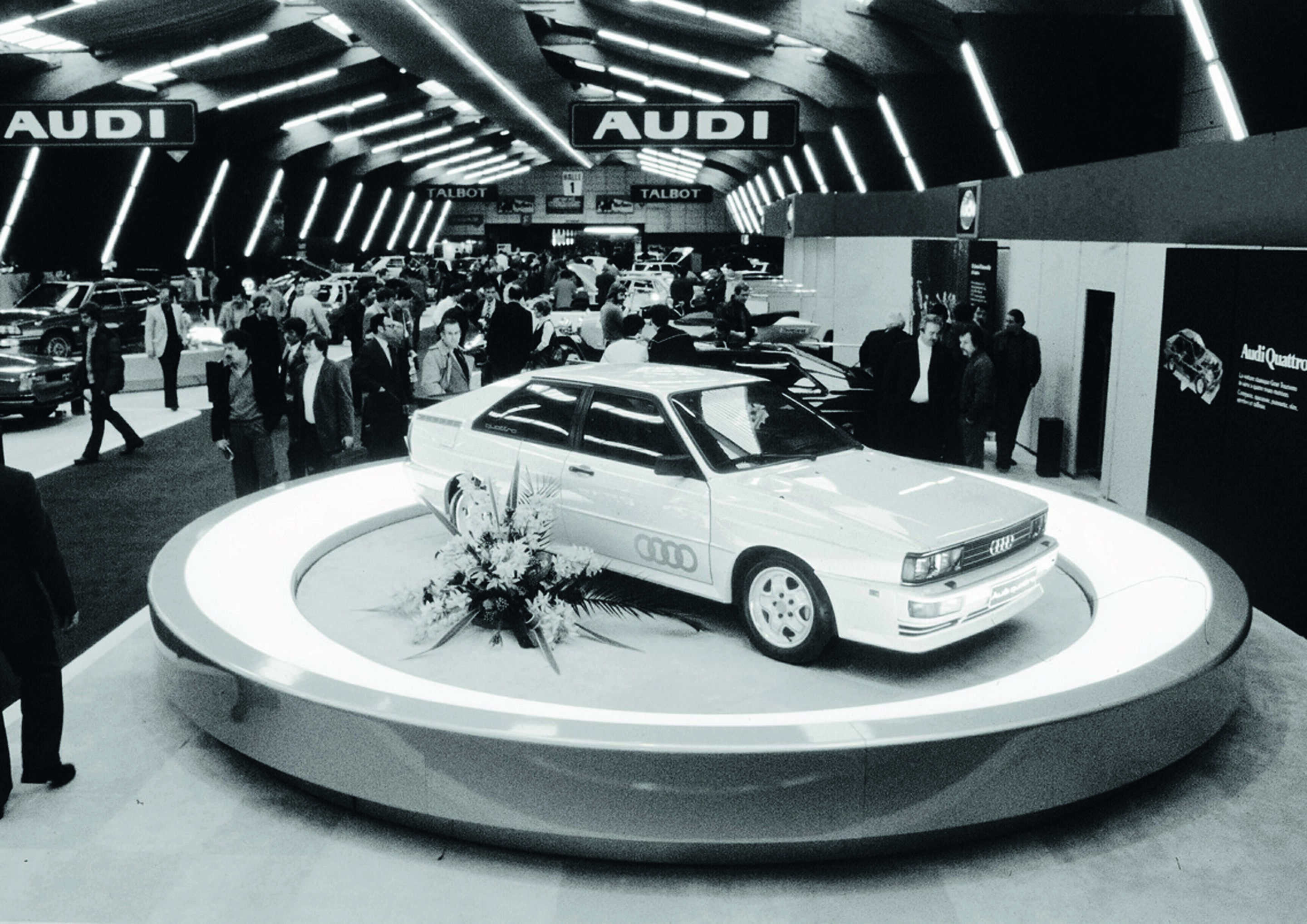 Anniversary magazine History - quattro – debut at the Geneva Motor Show in March 1980