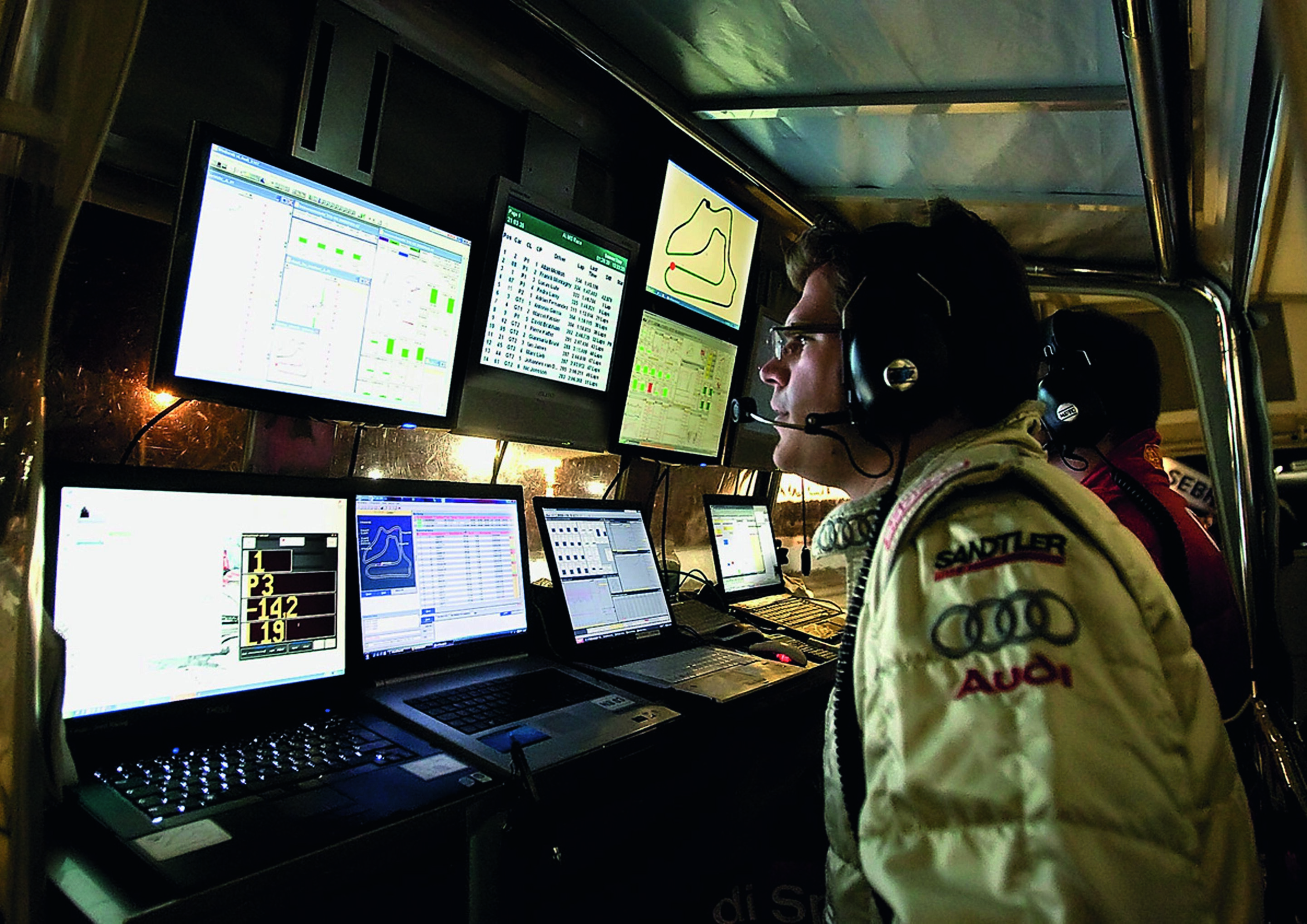 Anniversary magazine Motorsports - Command centre - winning strategies are created using telemetry data and plenty of experience.