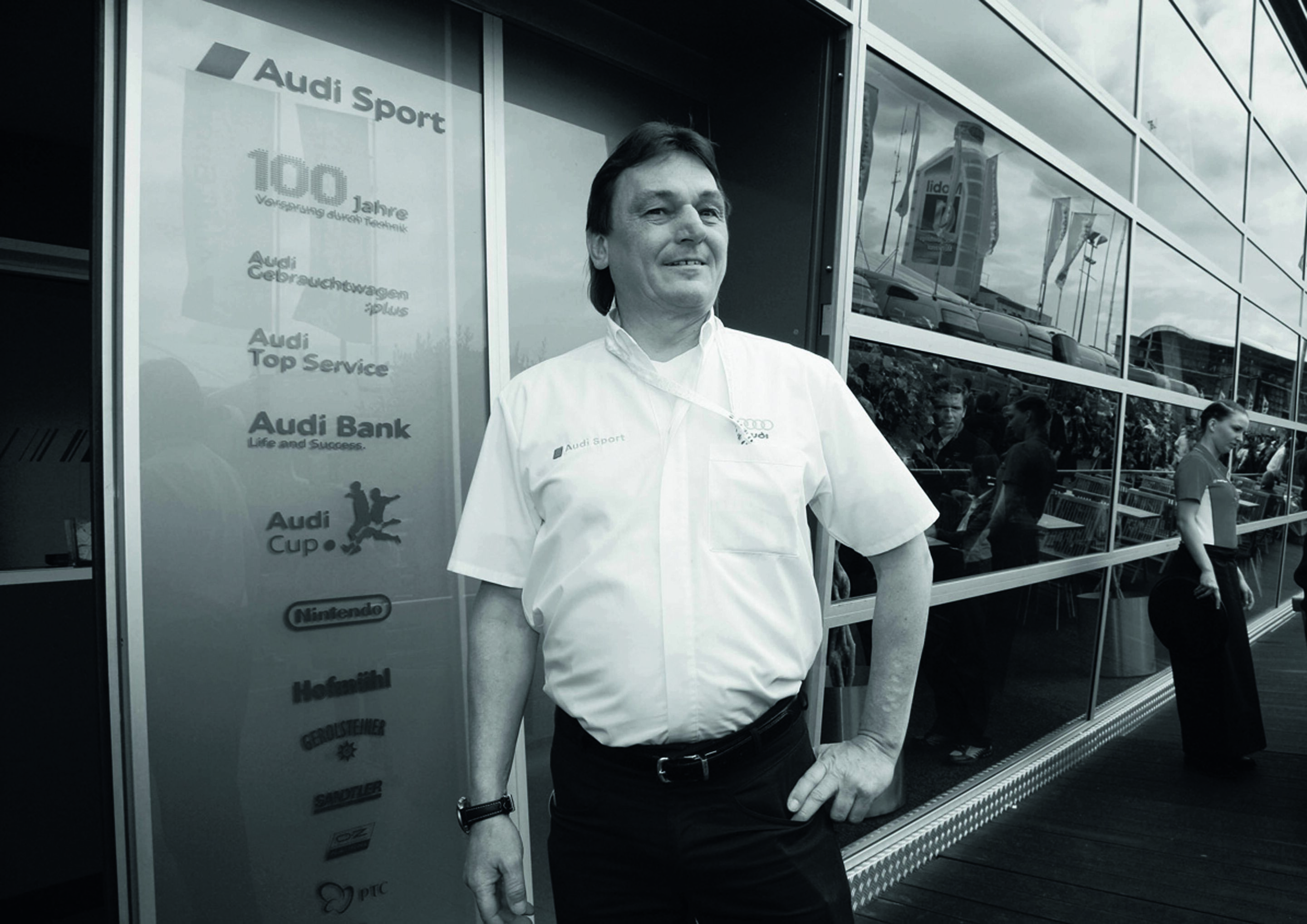 Jubiläumsmagazin Motorsport - Gerd Muthenthaller ist für die Team und Media Hospitality bei den Werkseinsätzen verantwortlich ist.