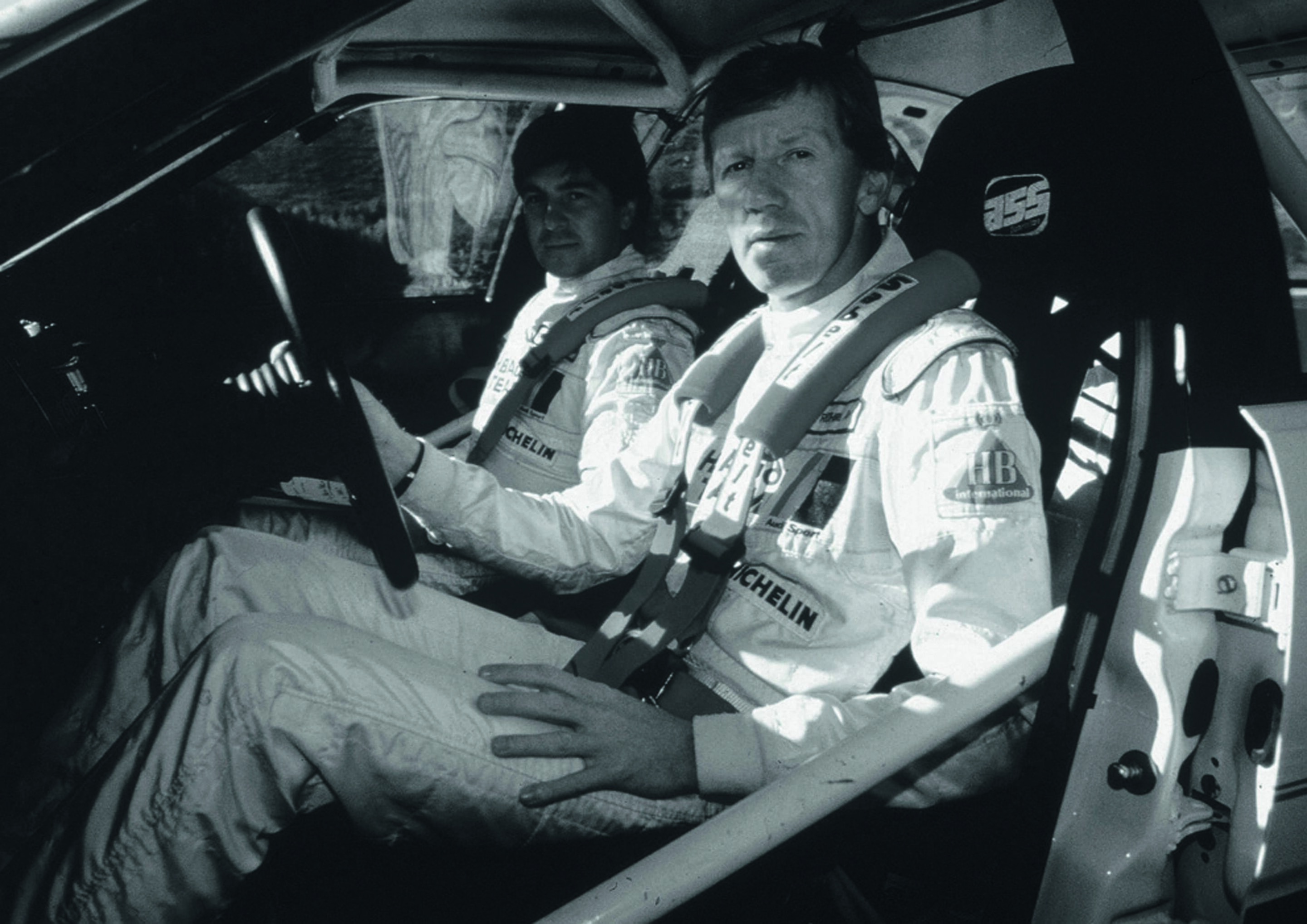 Anniversary magazine Motorsports - The King of Monte Carlo - Walter Röhrl and Christian Geistdörfer in the cockpit of their quattro.