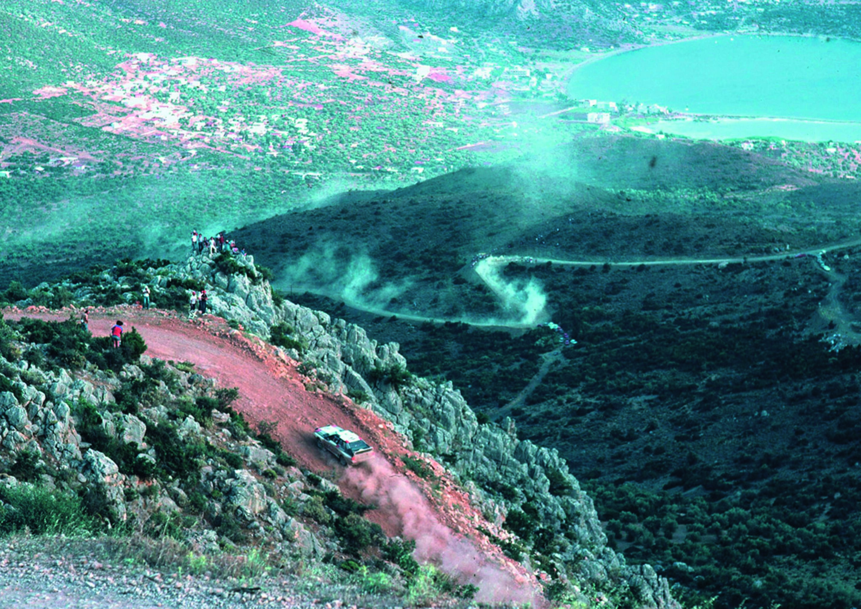 Anniversary magazine Motorsports - quattro land - in 1983, the Acropolis Rally was run on gravel tracks with countless tight bends.