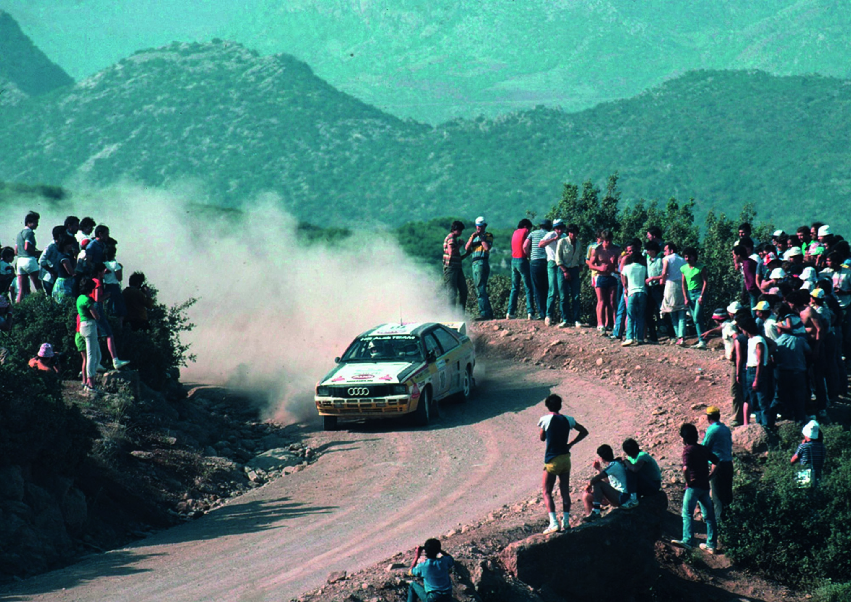Anniversary magazine Motorsports - Drifting - Stig Blomqvist at the Acropolis Rally. The Swede crossed the line in third place.