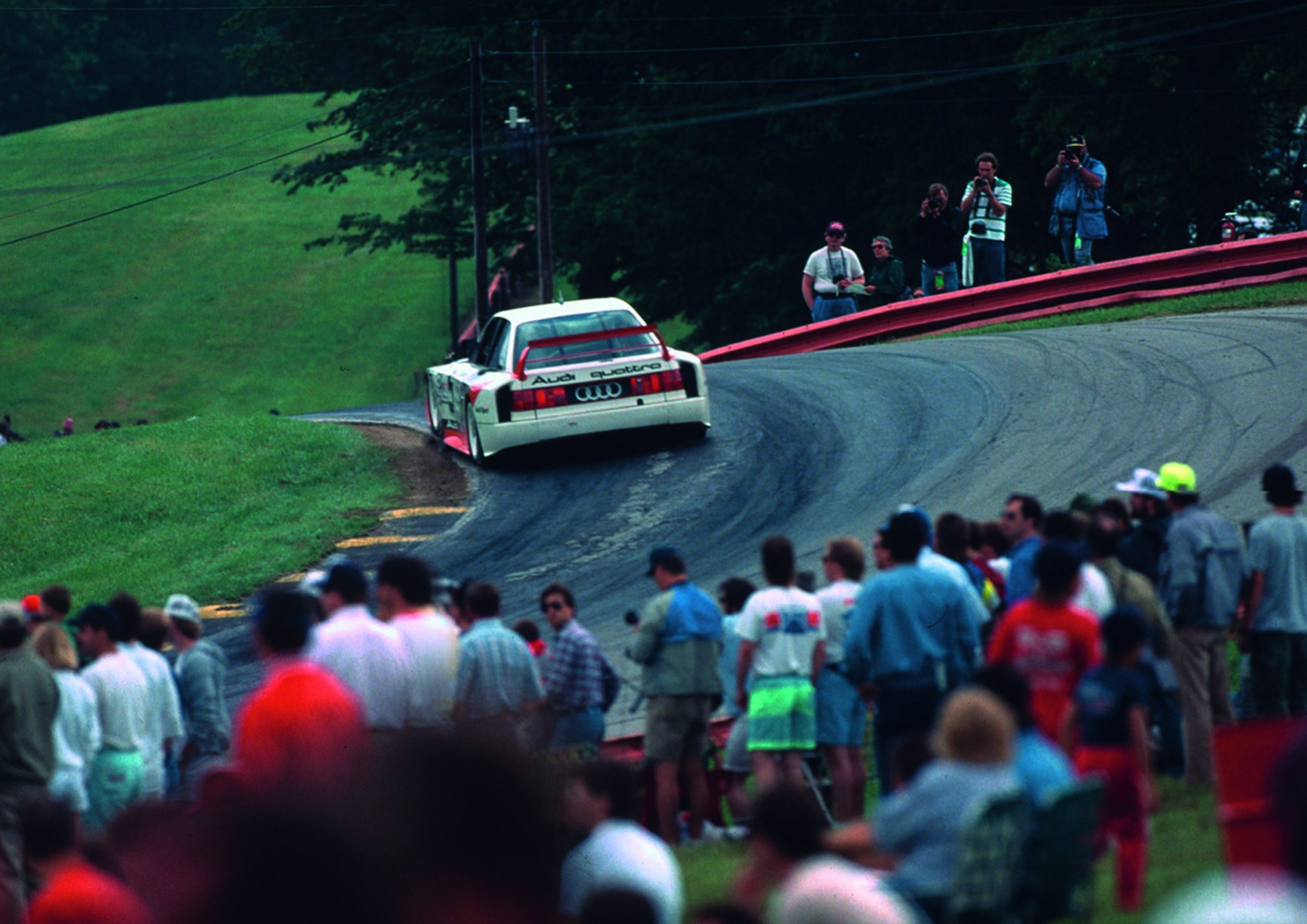 Anniversary magazine Motorsports - Narrow, winding roads, broken asphalt - the perfect terrain for the Audi 90 IMSA GTO.