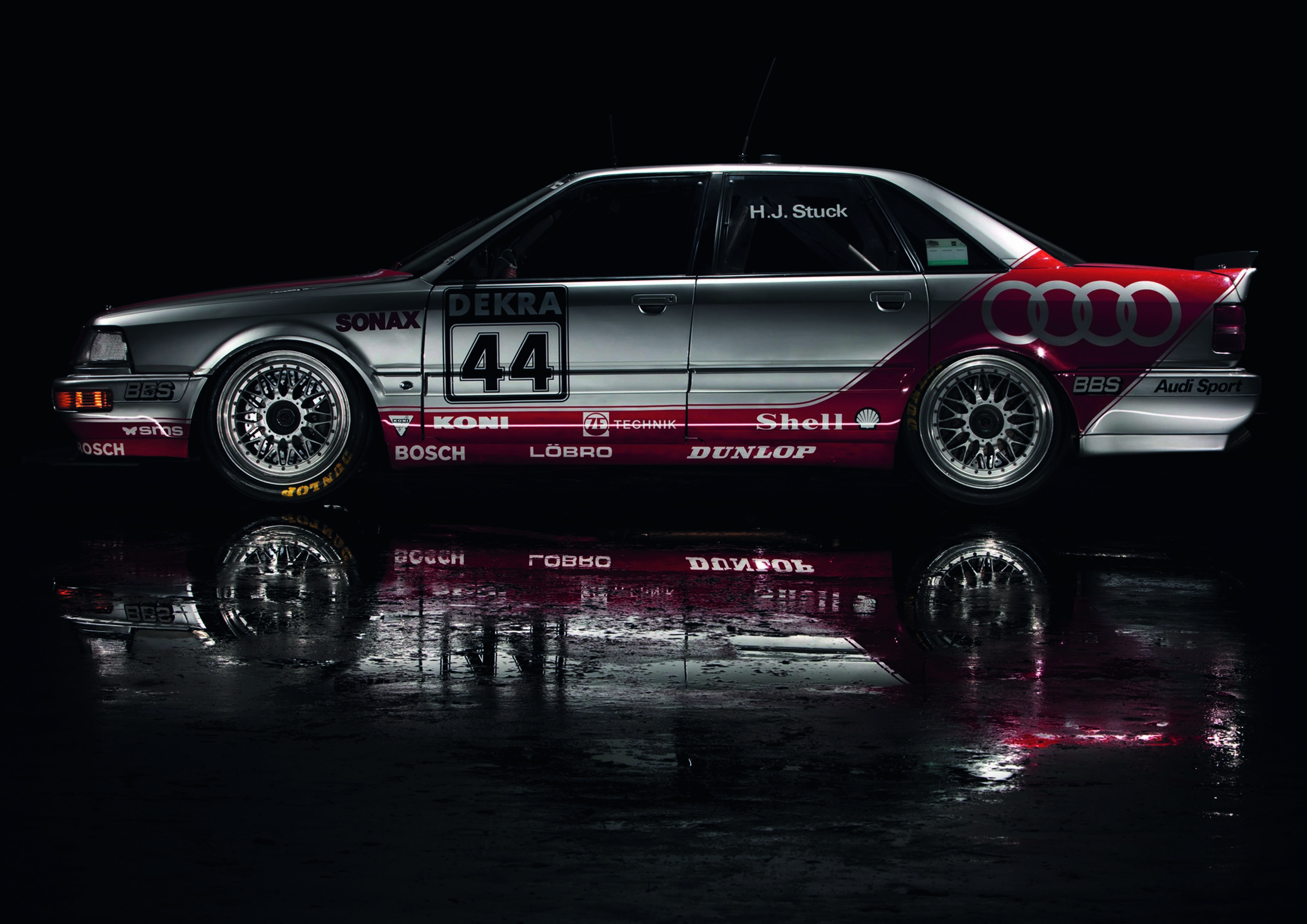 Anniversary magazine Motorsports - Audi V8 DTM - arround 4.90 metres long, 1.290 kilograms, V8 engine with 3,6 litres displacement.