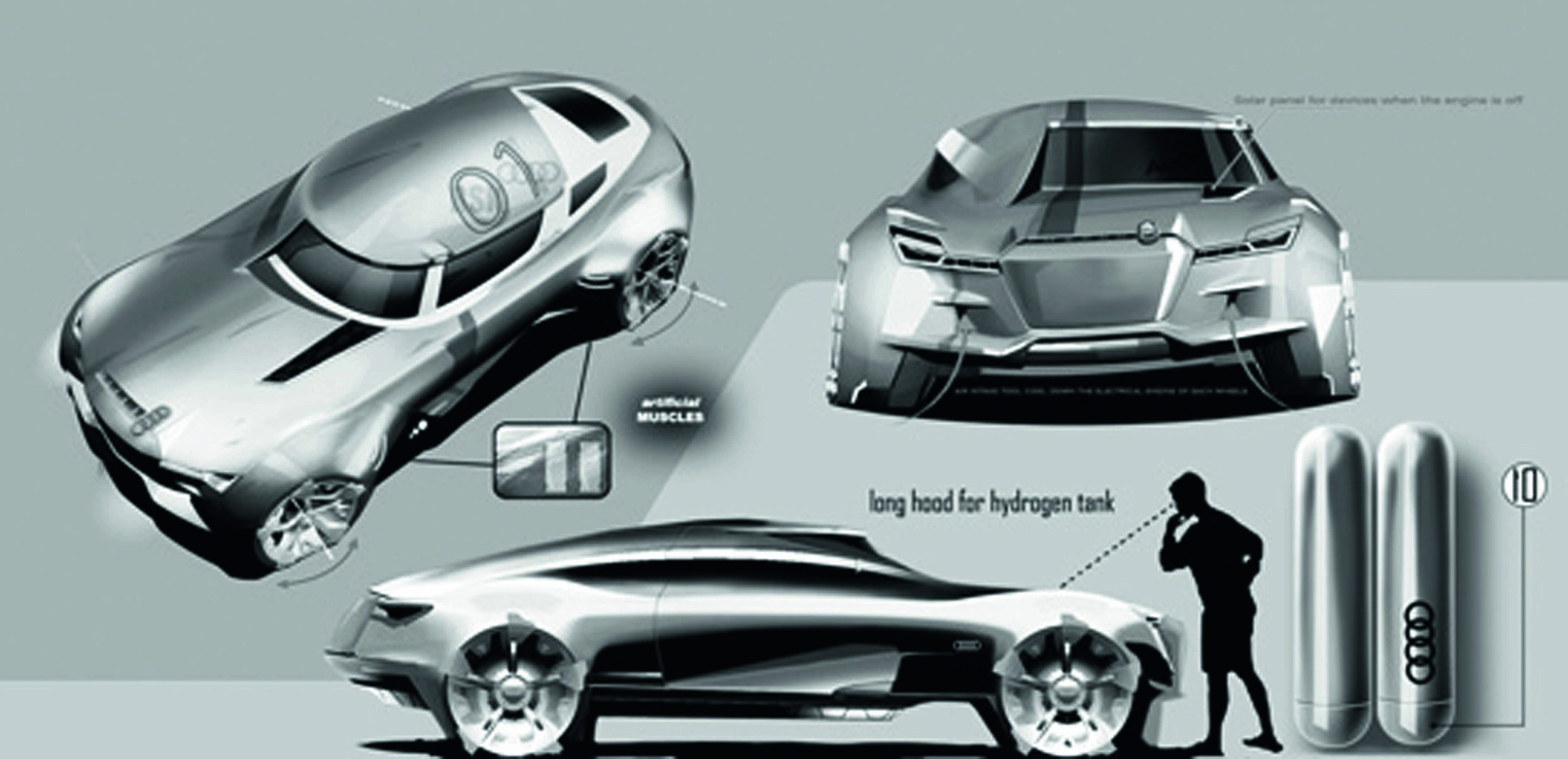 Jubiläumsmagazin Design - Für den modernen Hedonisten: Limousine von Kevin Nougarede, fünf Meter lang, fünf Sitze.