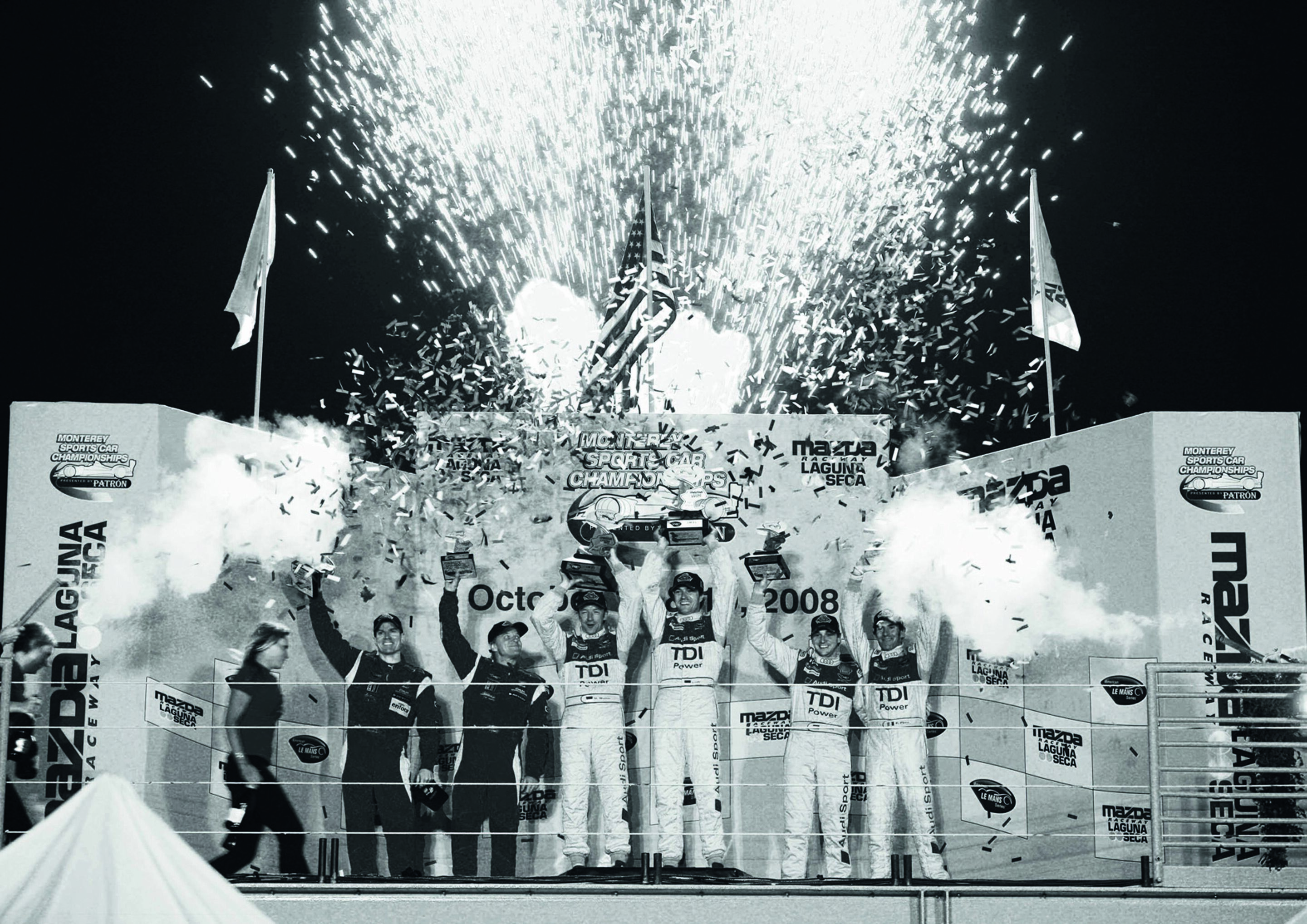 Anniversary magazine Motorsports - The Audi R10 finished his last race at Laguna Seca in 2008 with a double victory.