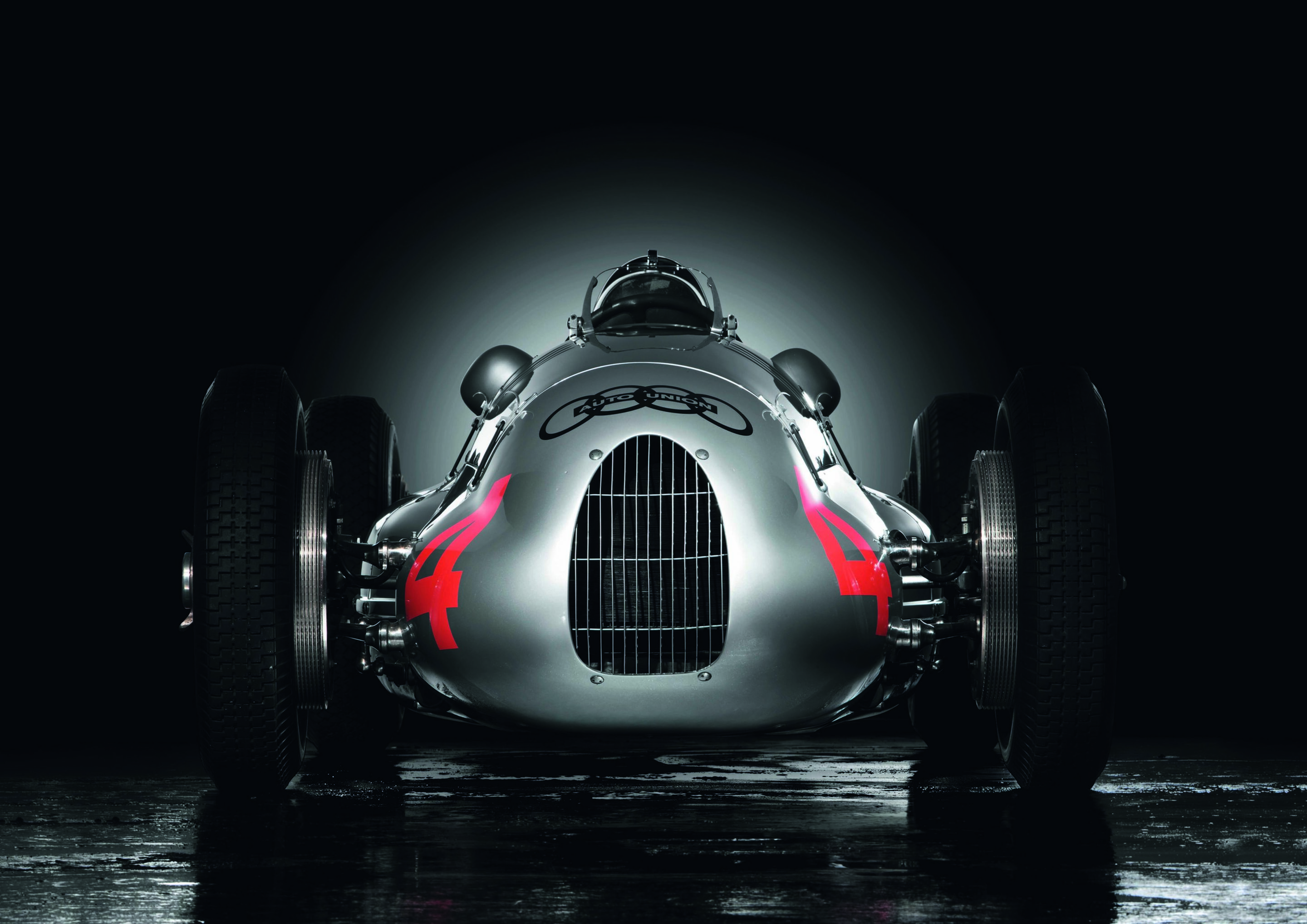 Anniversary magazine Design - Auto Union Typ D - the race car grille developed to become the presentday Audi single frame