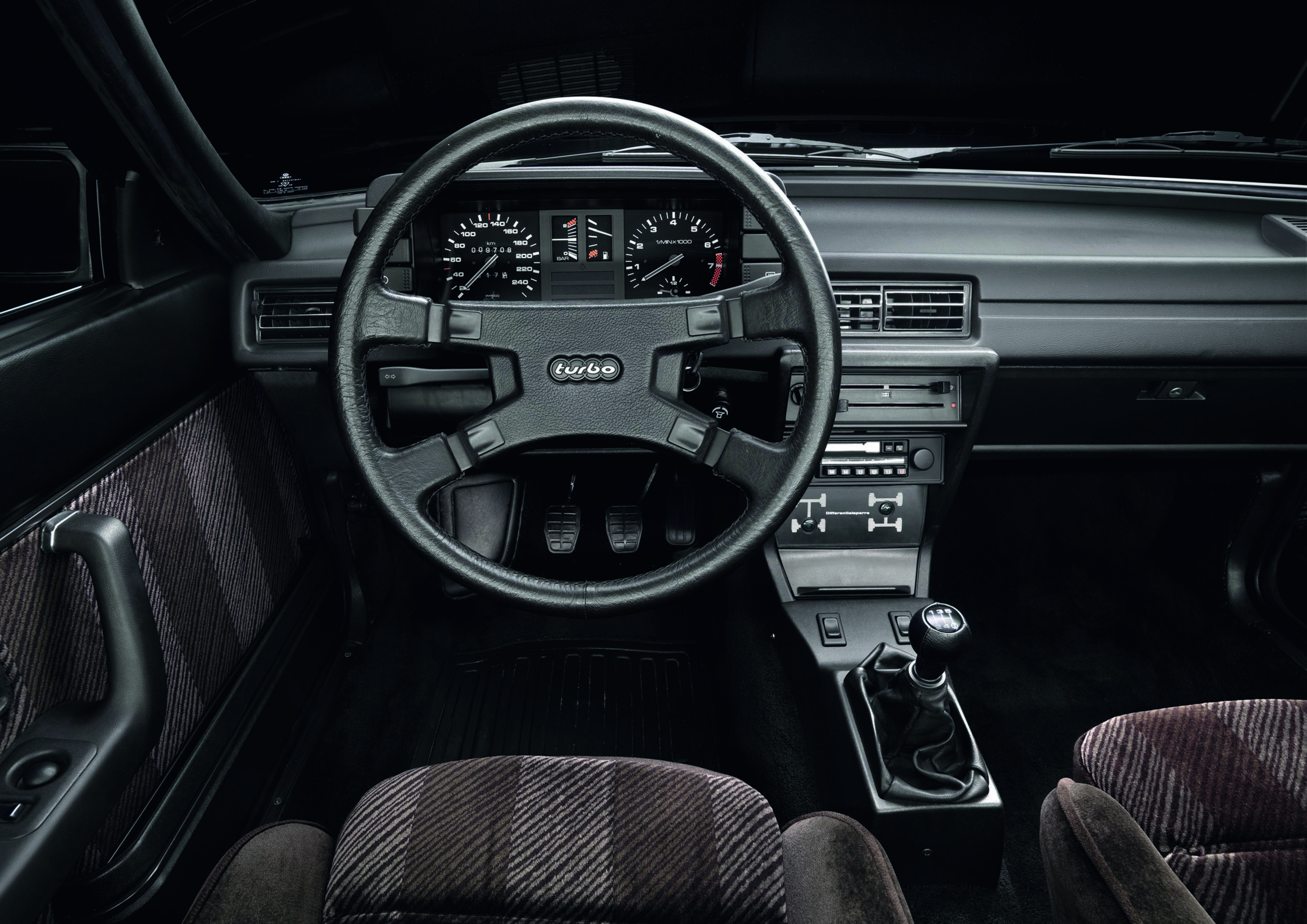 Jubiläumsmagazin Design - Interior Evolution: Audi quattro von 1980.
