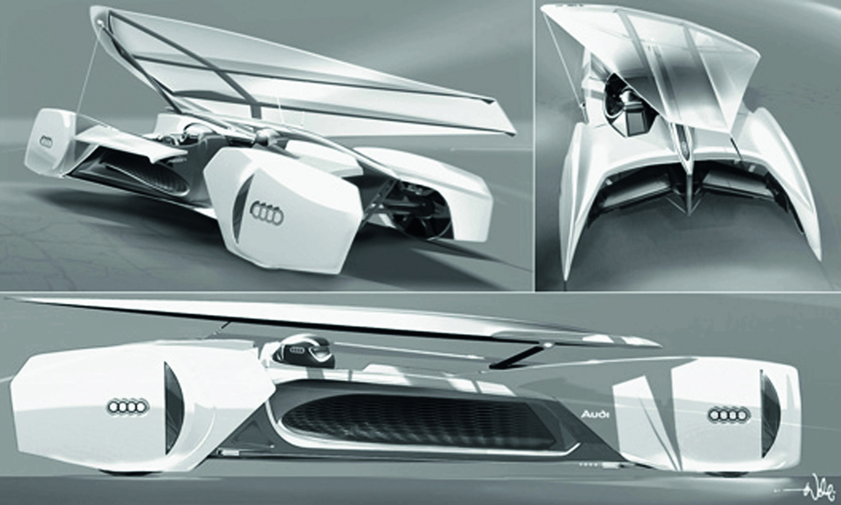 Jubiläumsmagazin Design - Der Speedsailor: Ein Segel-Fahrzeug für zwei Personen im Jahr 2040, konzipiert von Björn Wehrli.