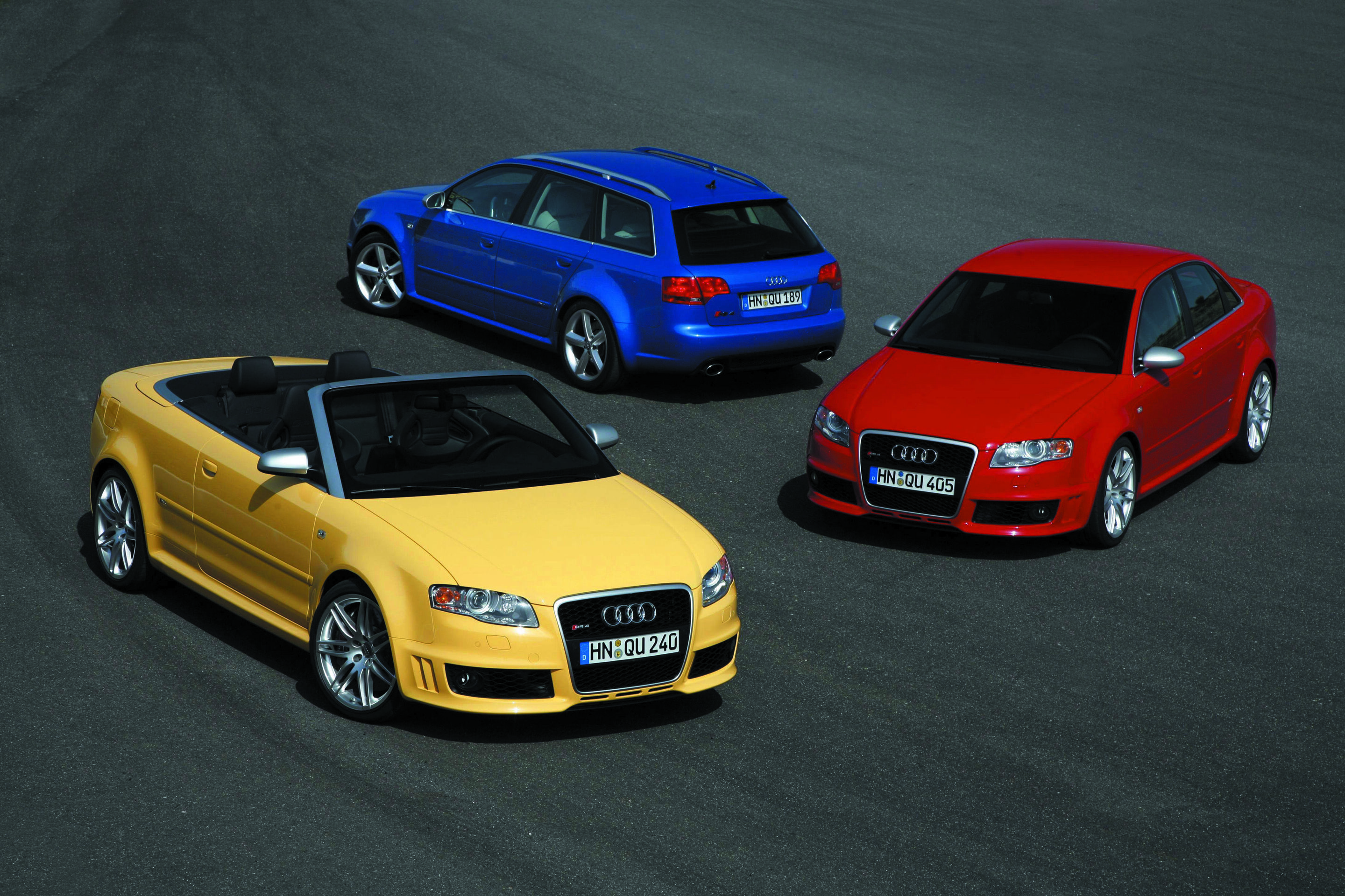 Audi RS 4 Limousine, Avant und Cabriolet, Stand: 06/06