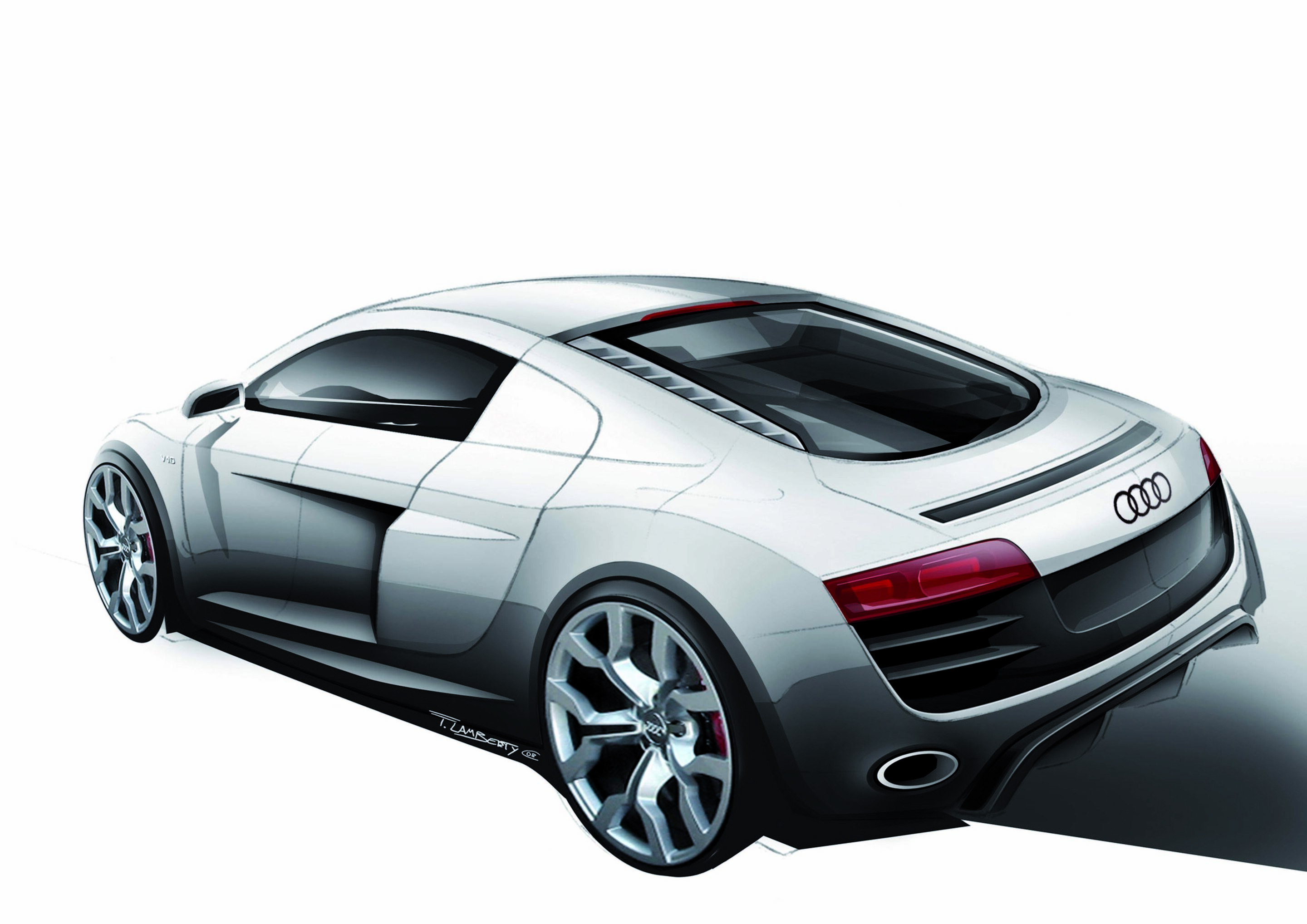 Sketch - Audi R8 5.2 FSI quattro - Design
