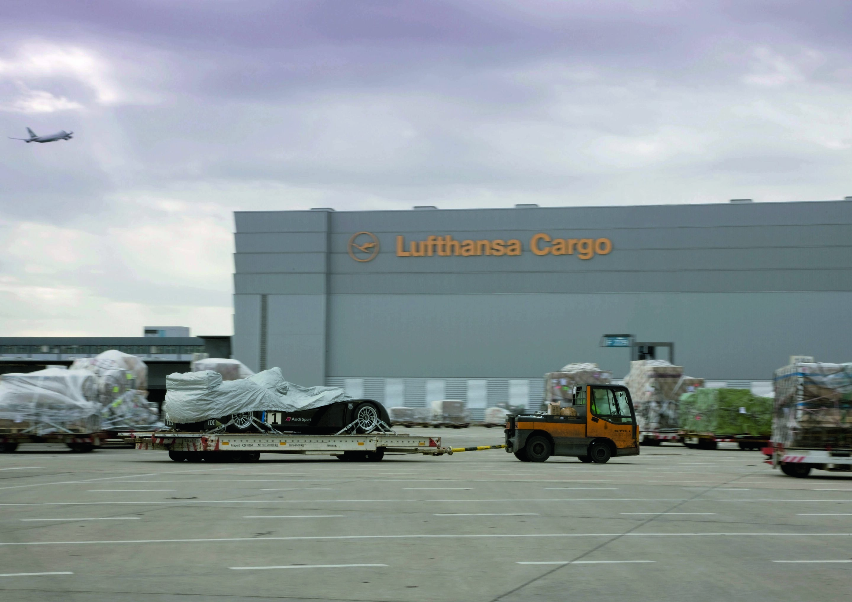 The Audi R15 TDI at the Frankfurt Airport