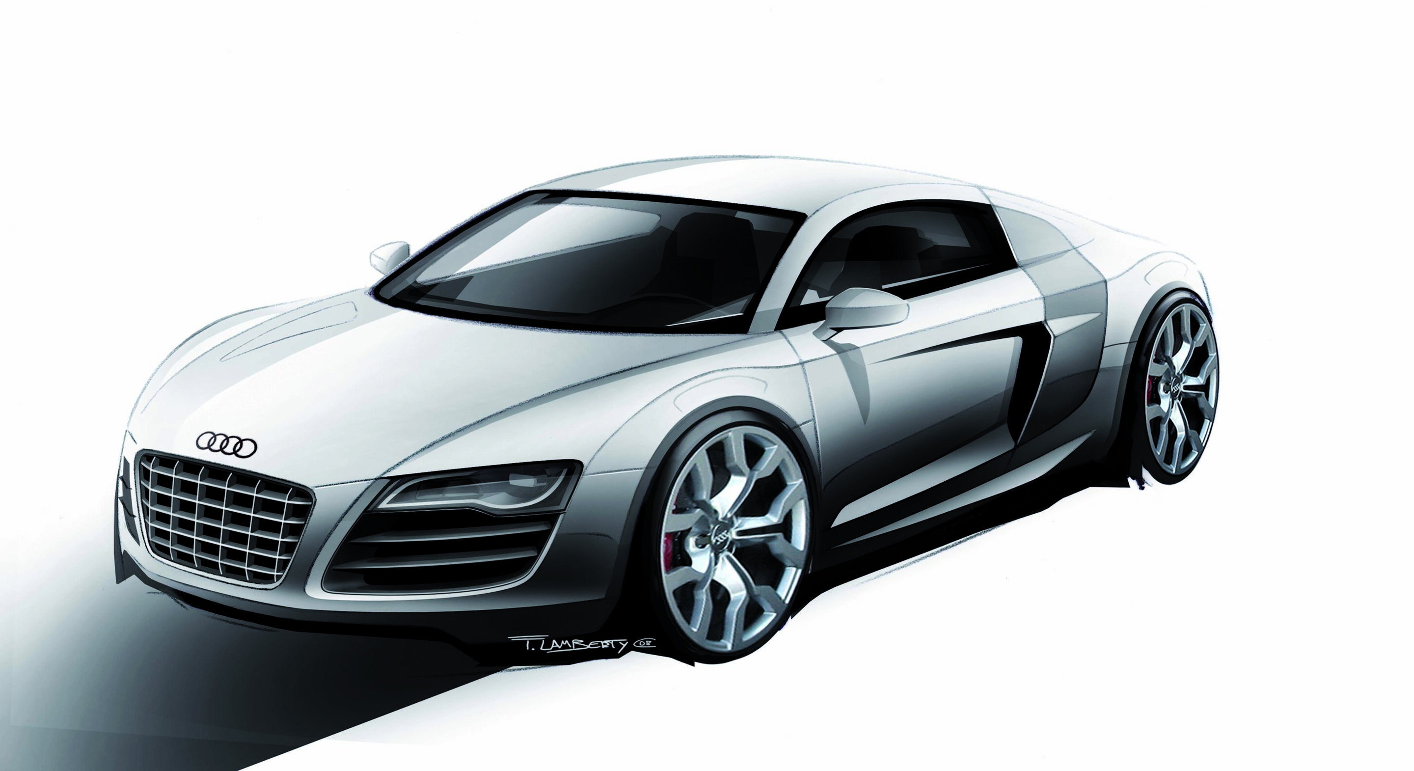 Sketch - Audi R8 5.2 FSI quattro - Design
