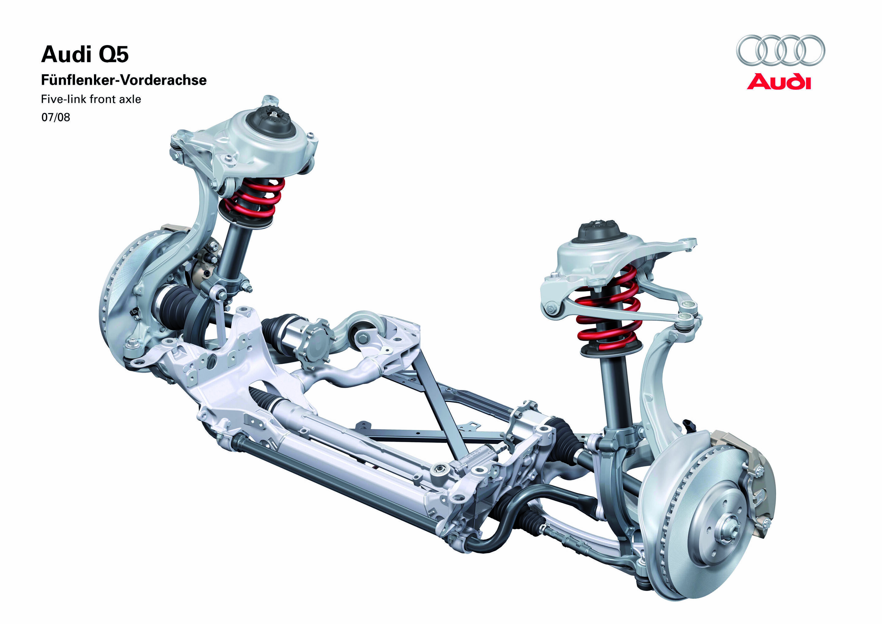 Illustration - Audi Q5 - Five-link front axle