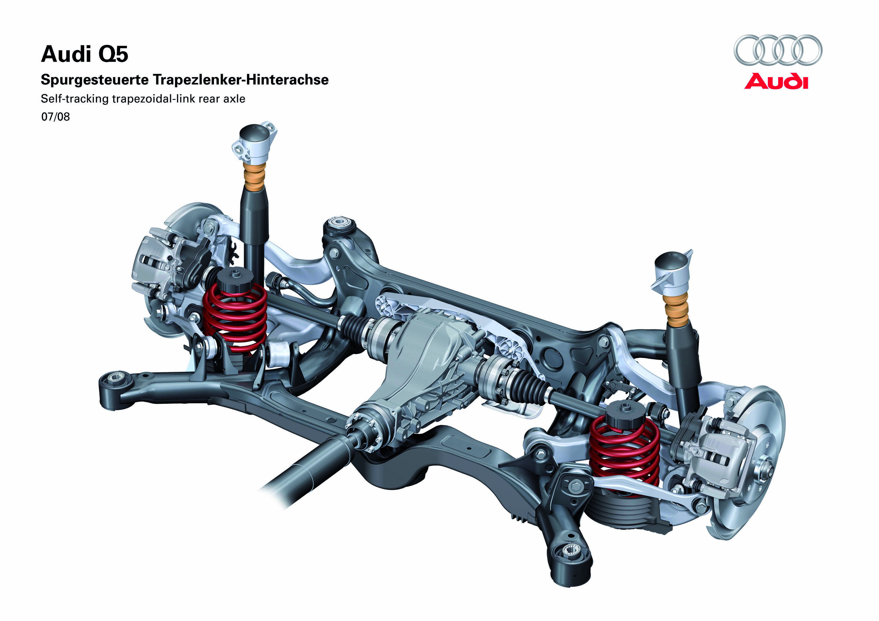 Illustration - Audi Q5 - Self tracking trapezoidal-link rear axle