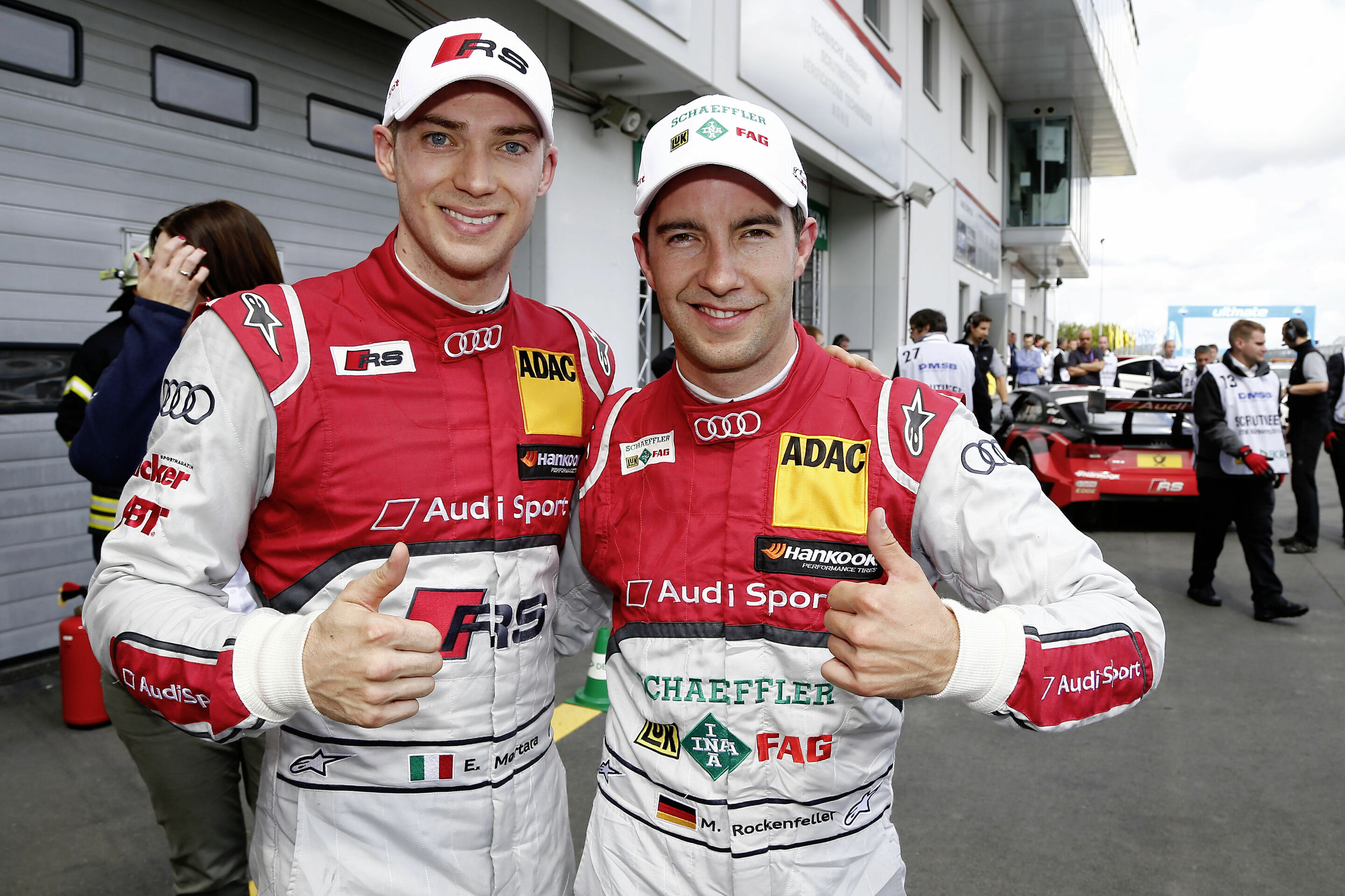 Five Audi RS 5 DTM cars in the top six - Edoardo Mortara, Mike Rockenfeller