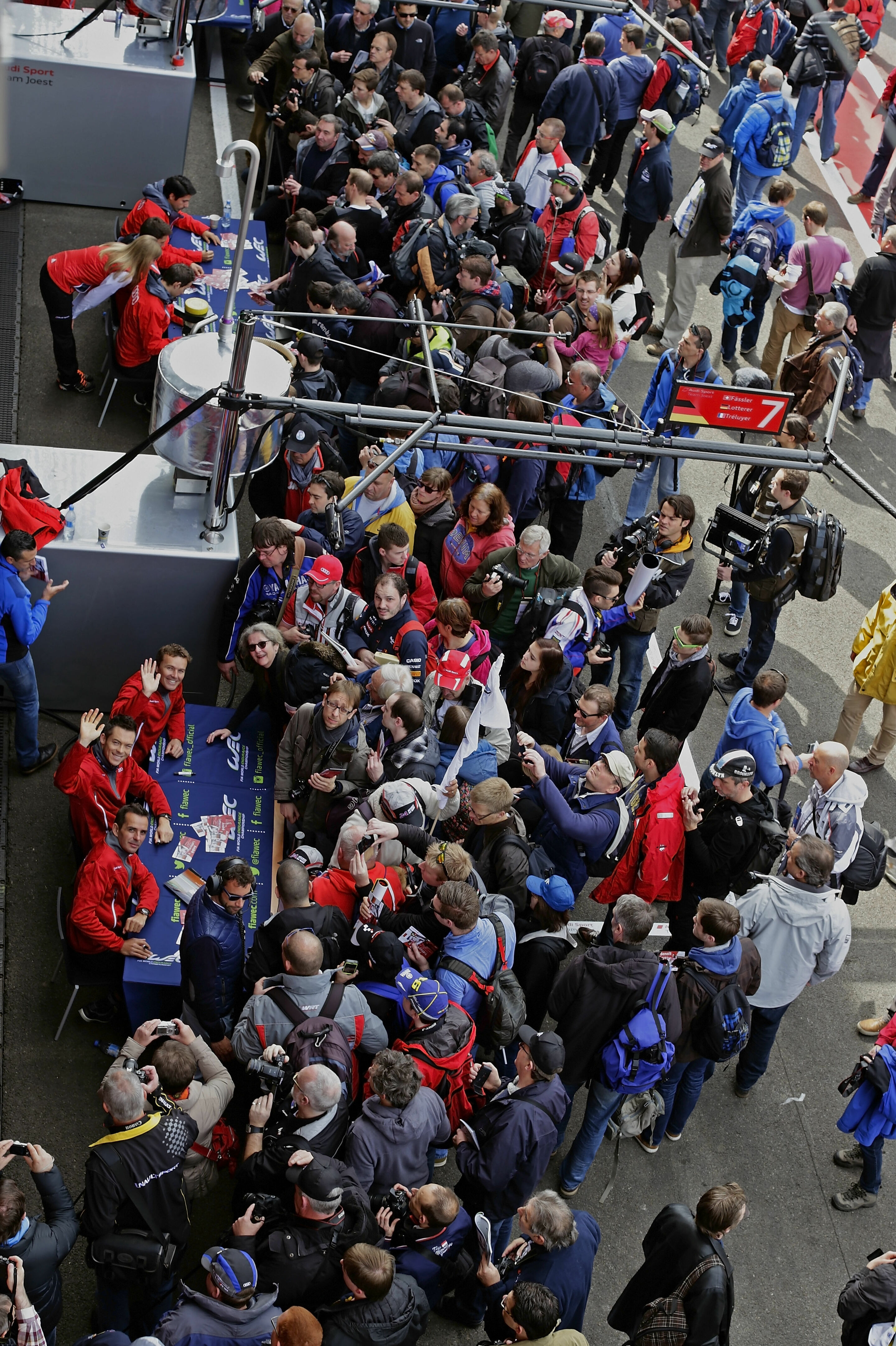 WEC Spa 2015 - Lucas di Grassi, Loïc Duval, Oliver Jarvis, Marcel Fässler, André Lotterer, Benoît Tréluyer
