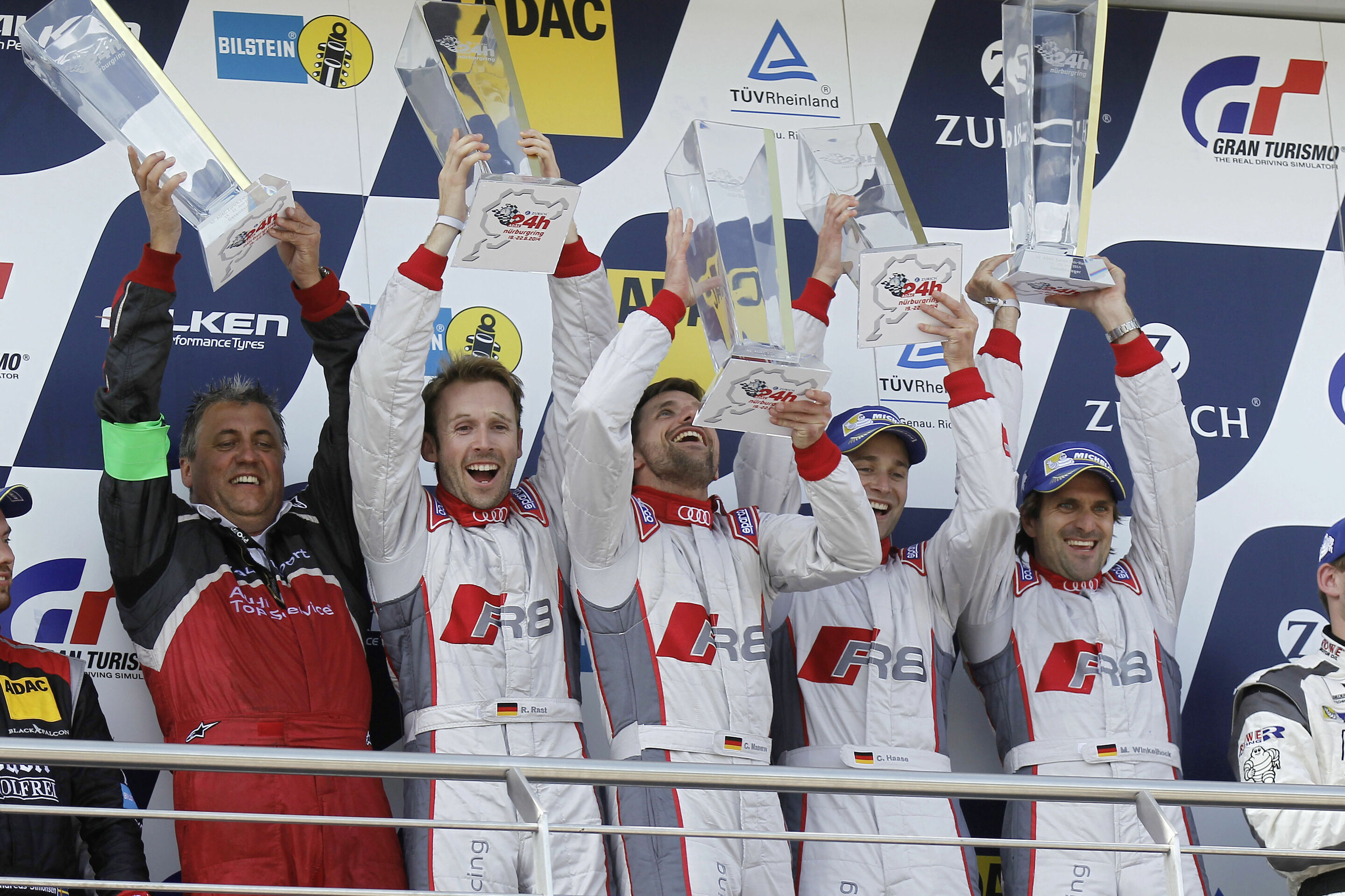 Second 24-hour race victory for Audi within seven days - Ernst Moser, René Rast, Christian Mamerow, Christopher Haase, Markus Winkelhock
