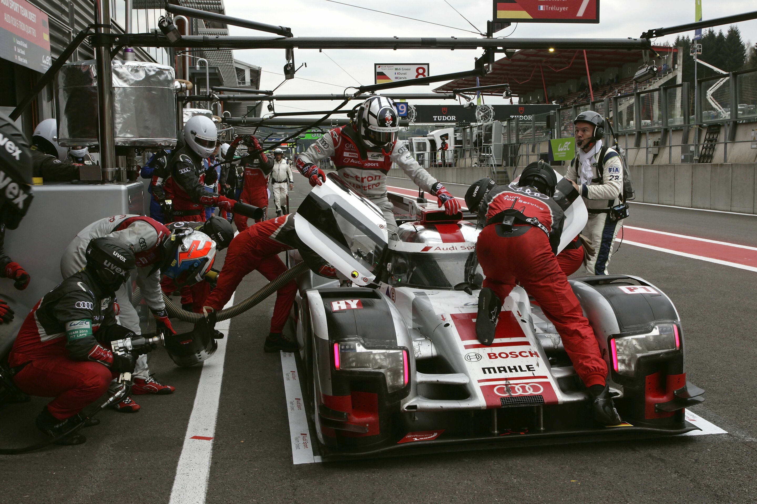 WEC Spa 2015 - Audi R18 e-tron quattro #7 (Audi Sport Team Joest), Marcel Fässler, André Lotterer, Benoît Tréluyer