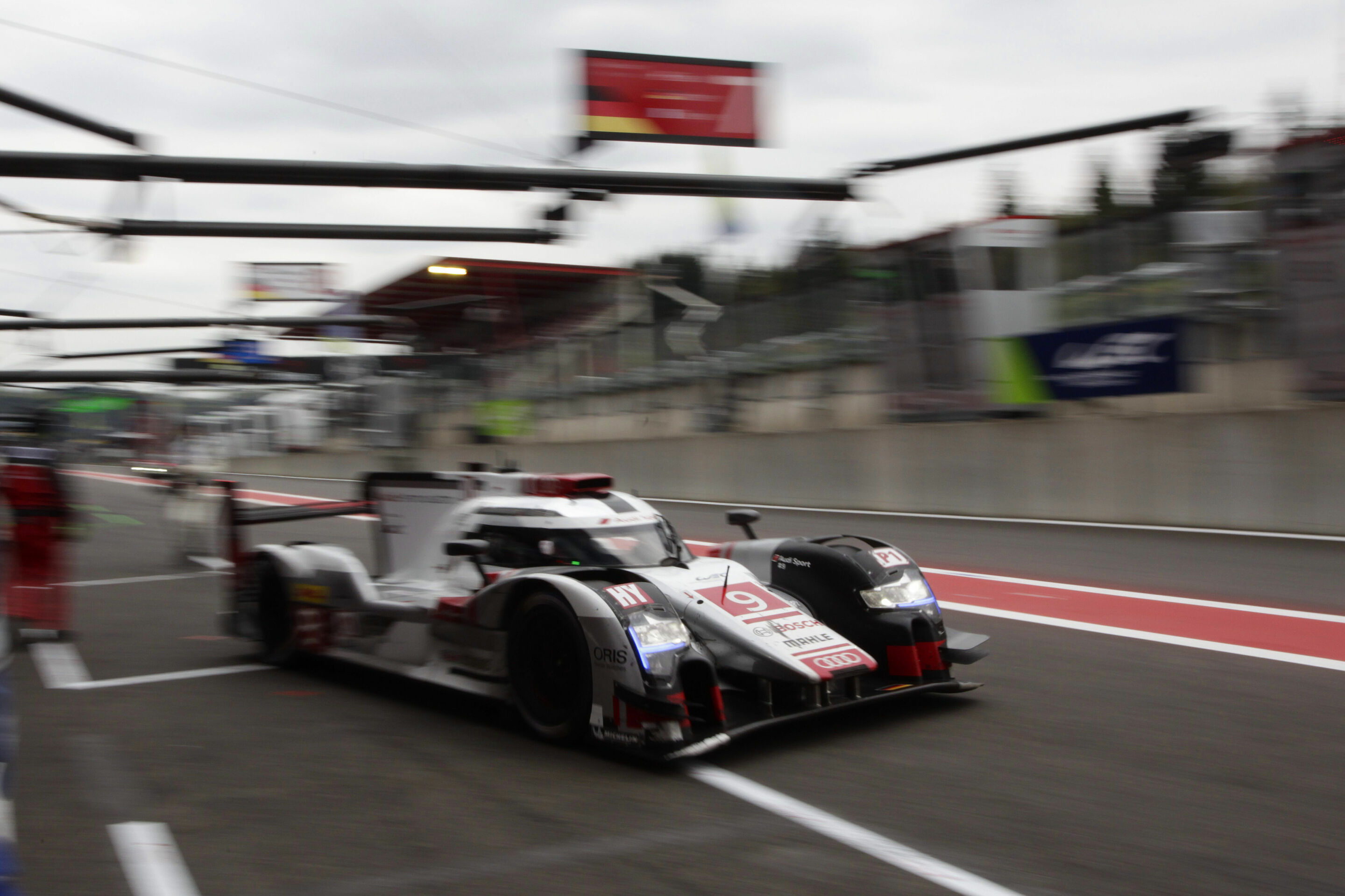 WEC Spa 2015 - Audi R18 e-tron quattro #9 (Audi Sport Team Joest), Filipe Albuquerque, Marco Bonanomi, René Rast