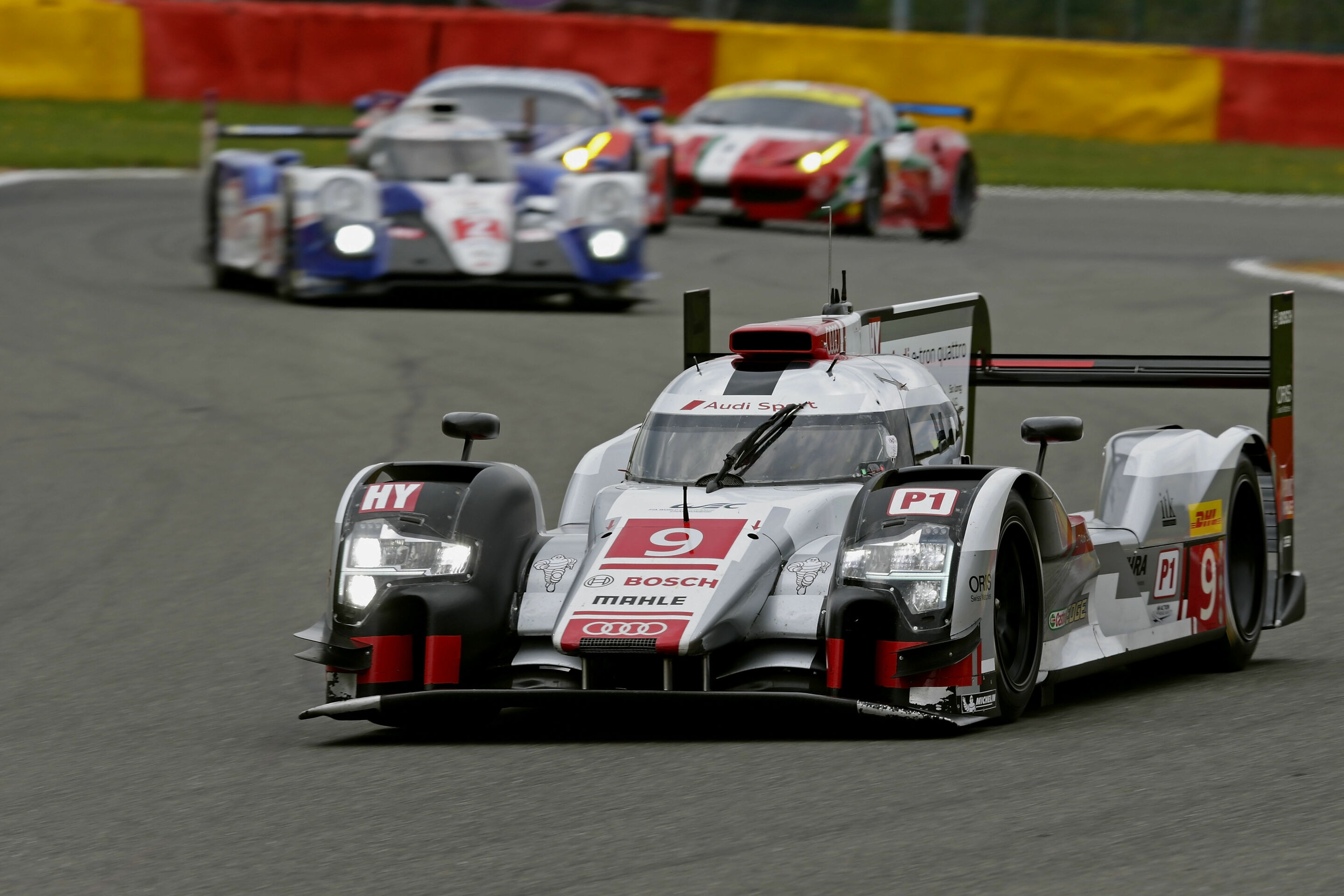 WEC Spa 2015 - Audi R18 e-tron quattro #9 (Audi Sport Team Joest), Filipe Albuquerque, Marco Bonanomi, René Rast